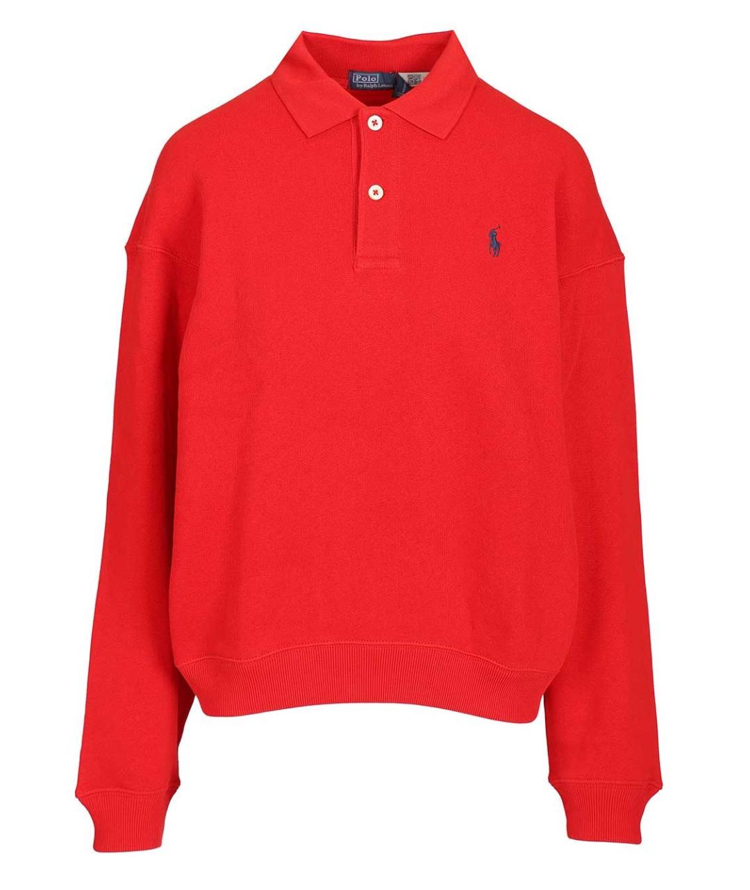 POLO RALPH LAUREN Красный хлопковый джемпер / свитер, фото 1