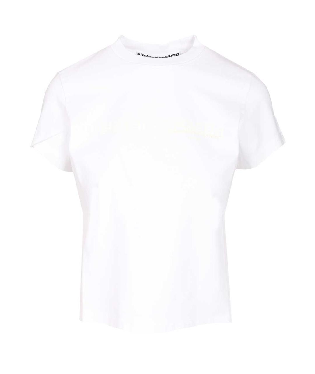 ALEXANDER WANG Белая хлопковая футболка, фото 1
