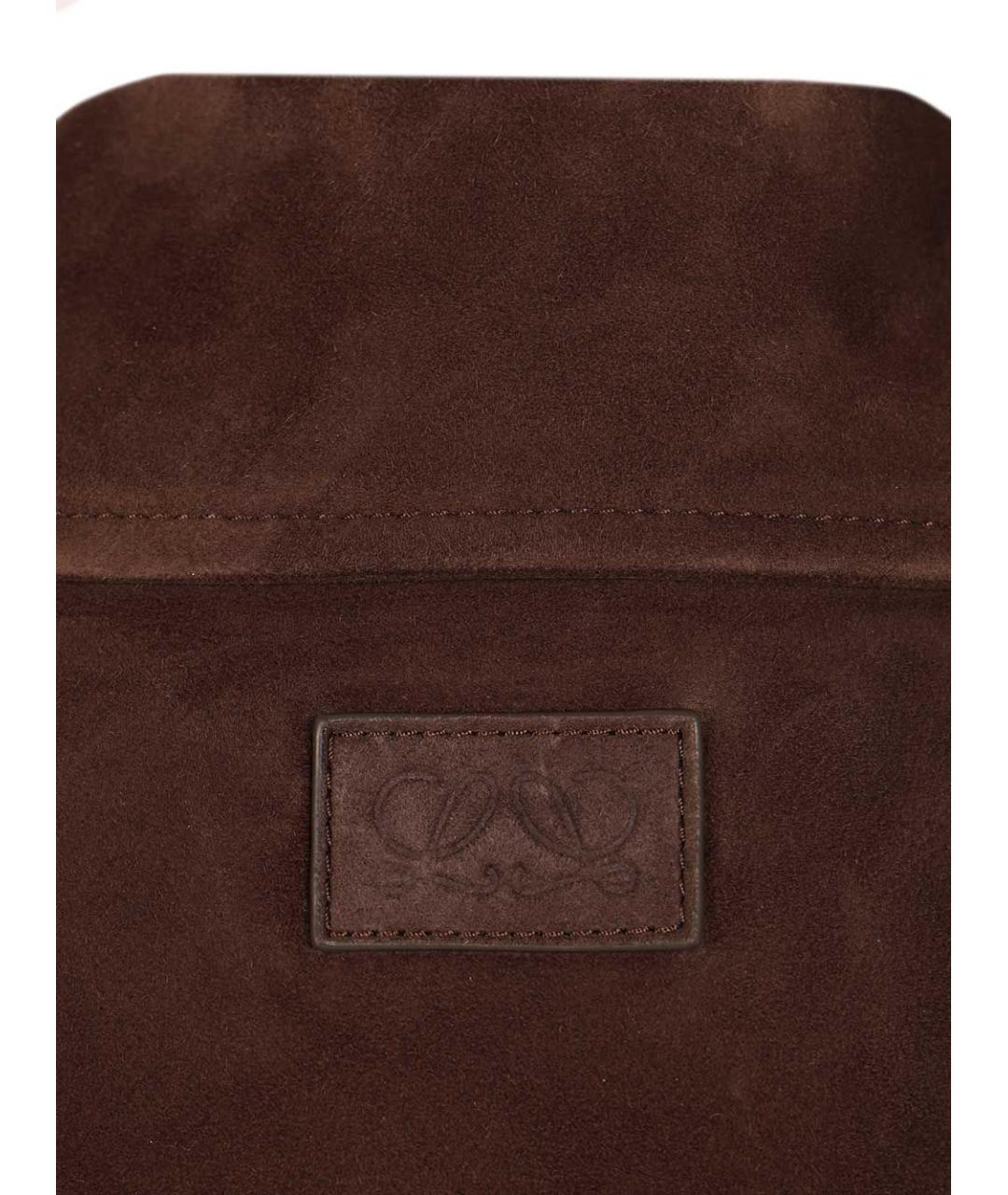 LOEWE Коричневая замшевая куртка, фото 7