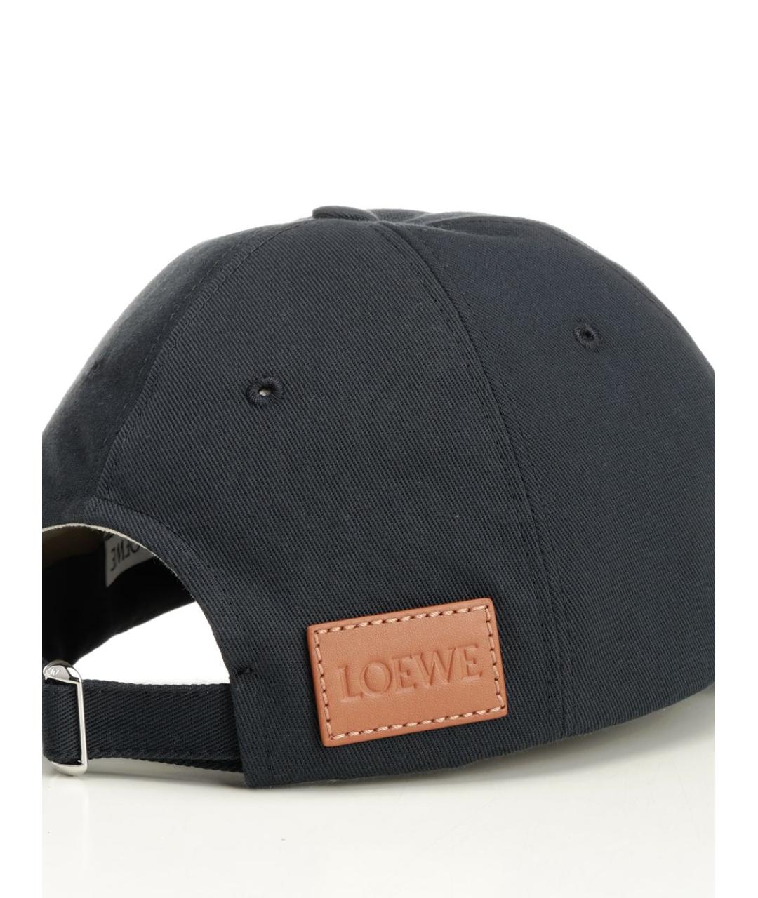 LOEWE Синяя кожаная кепка, фото 4