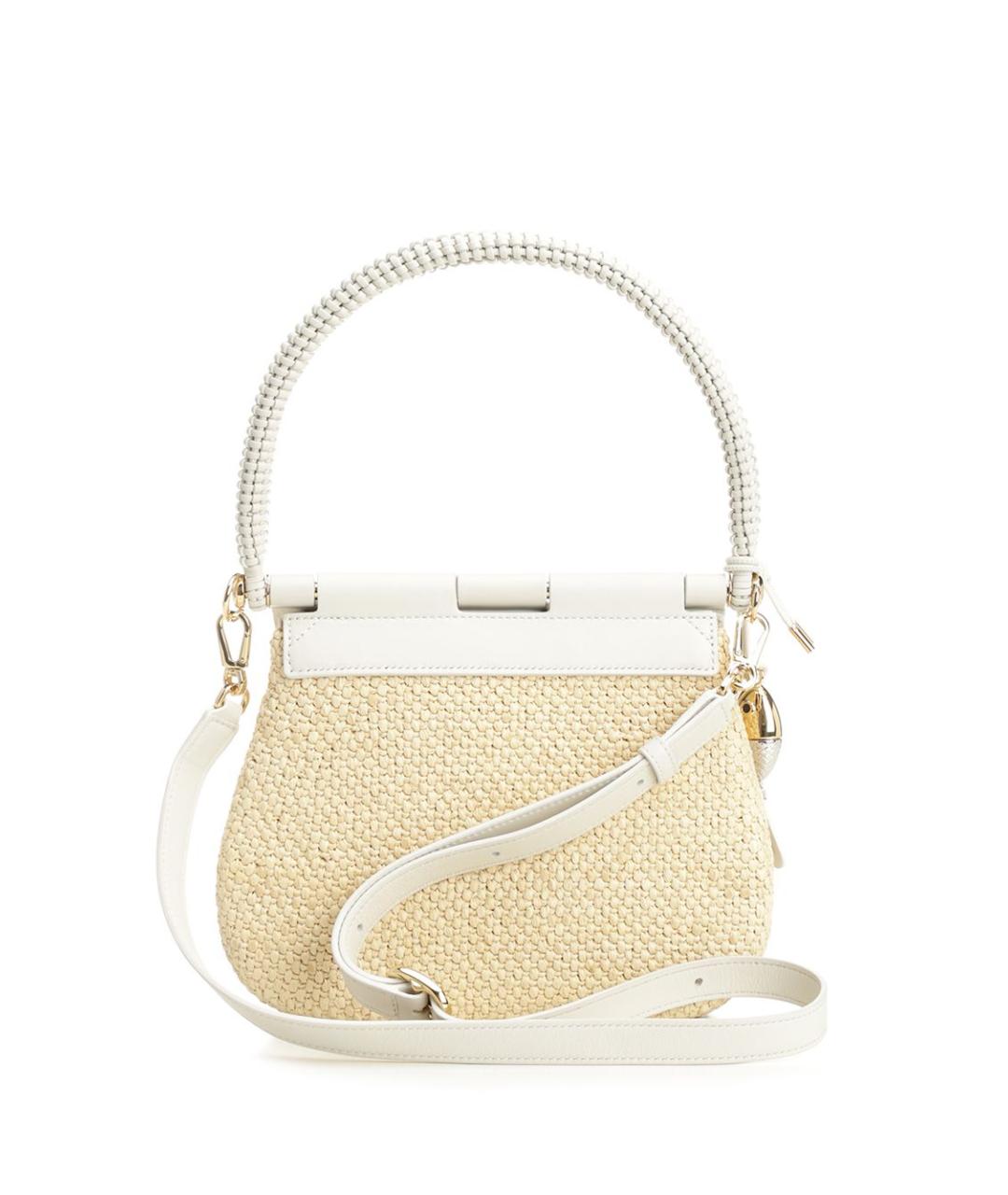 LOEWE Бежевая плетеная сумка через плечо, фото 3