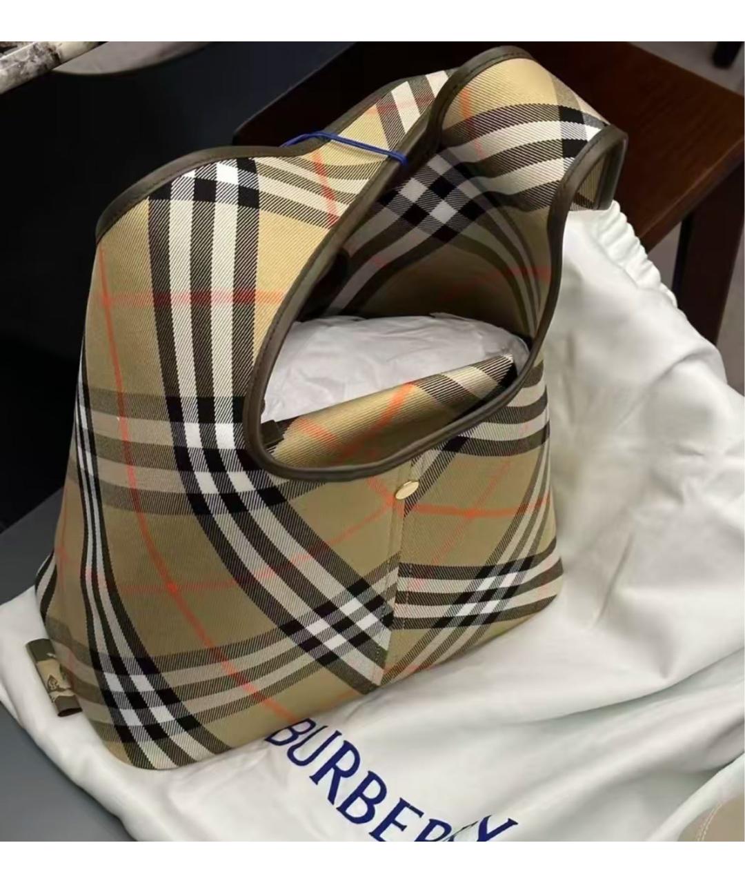 BURBERRY Бежевая сумка тоут, фото 4