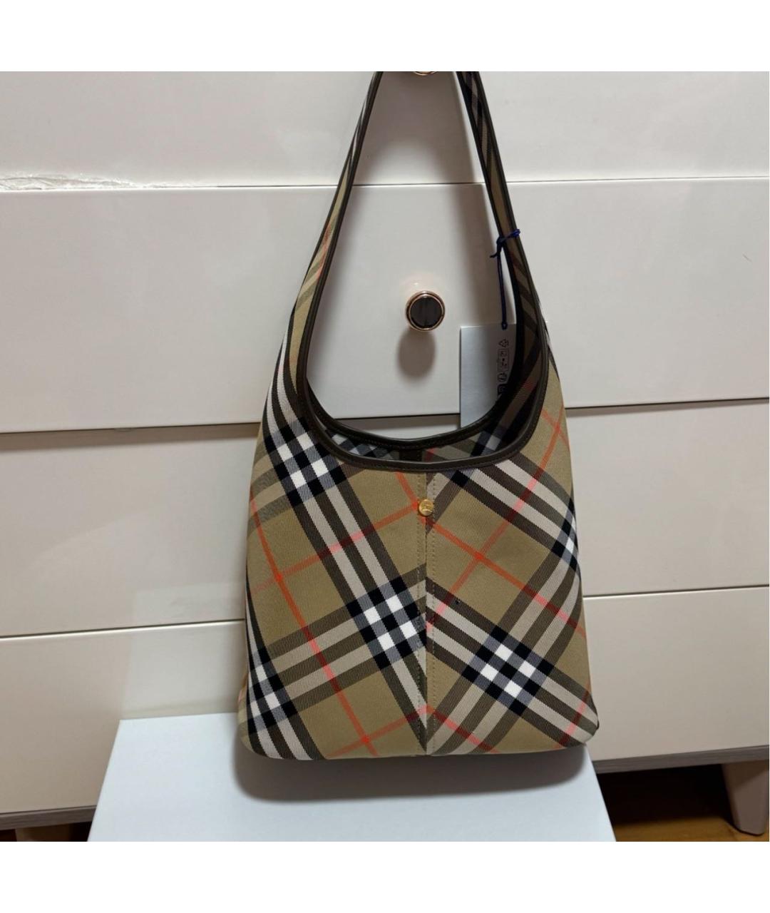 BURBERRY Бежевая сумка тоут, фото 8