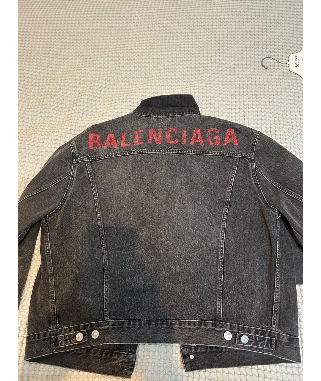 BALENCIAGA Серая деним куртка, фото 2