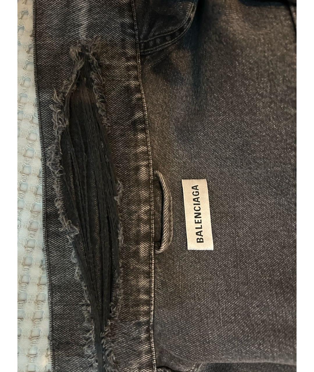BALENCIAGA Серая деним куртка, фото 3