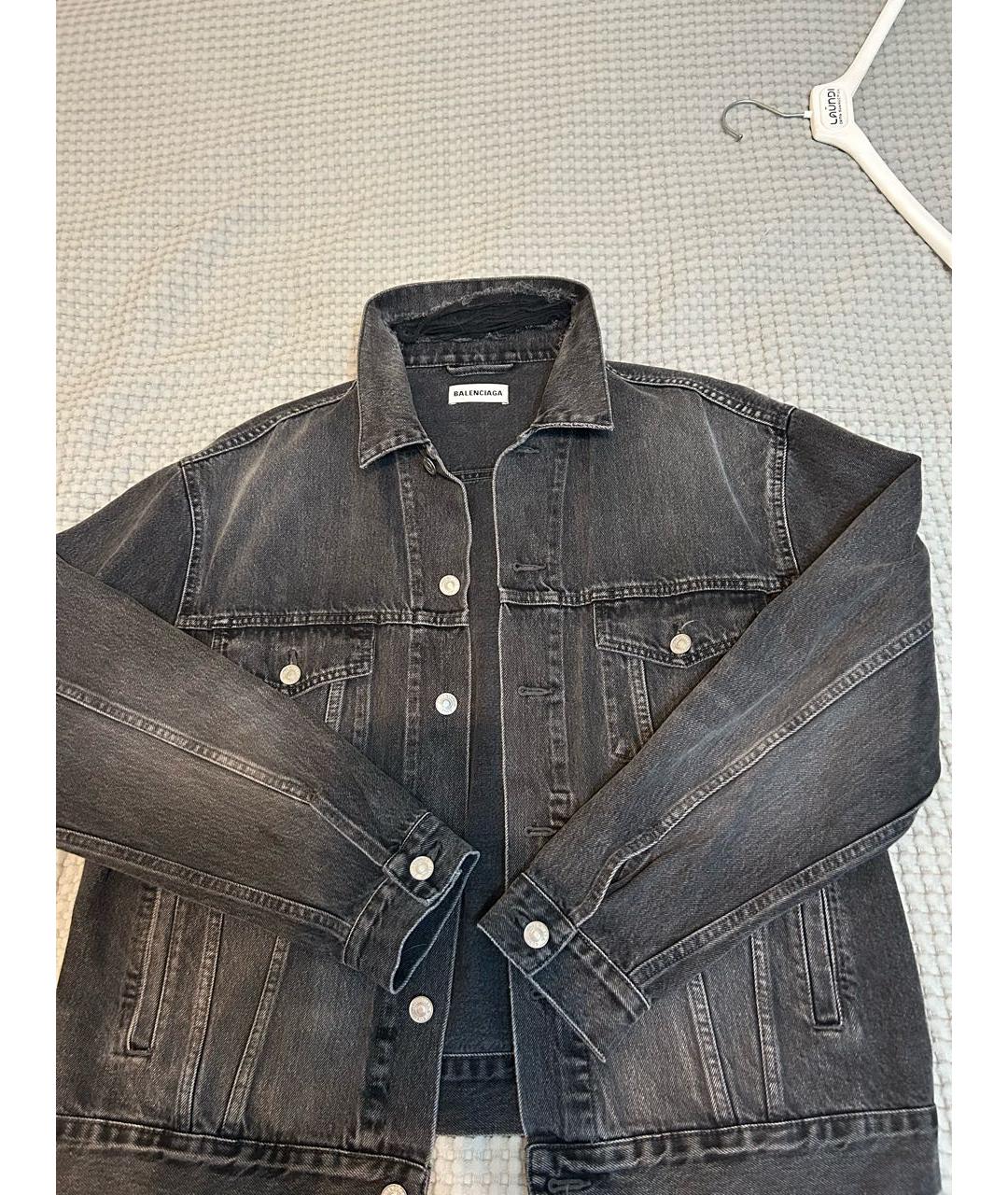 BALENCIAGA Серая деним куртка, фото 5