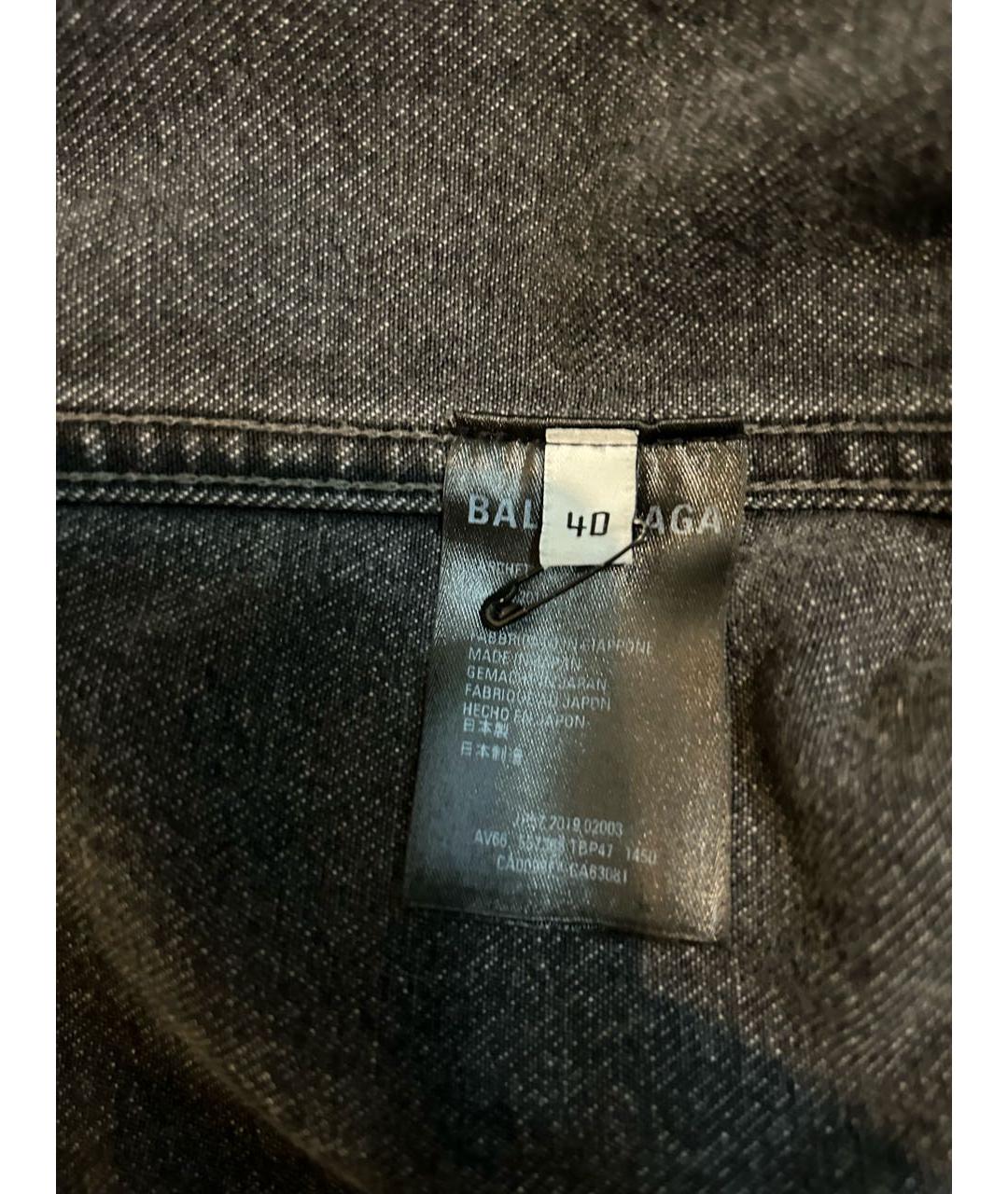 BALENCIAGA Серая деним куртка, фото 4