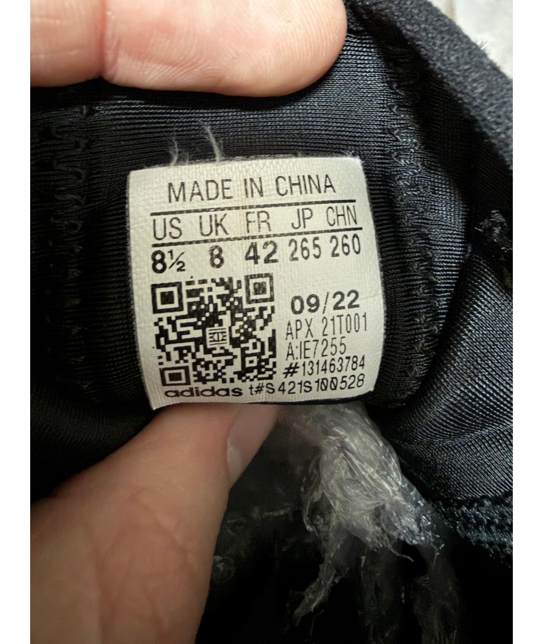 Y-3 Черные кожаные высокие кроссовки / кеды, фото 6