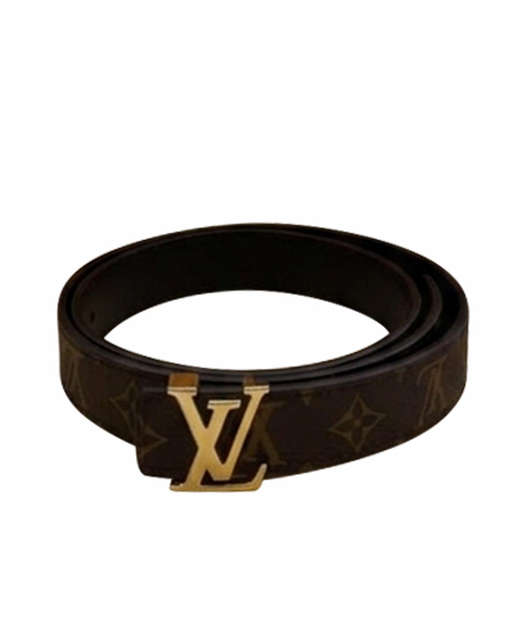 LOUIS VUITTON Черный кожаный ремень, фото 1