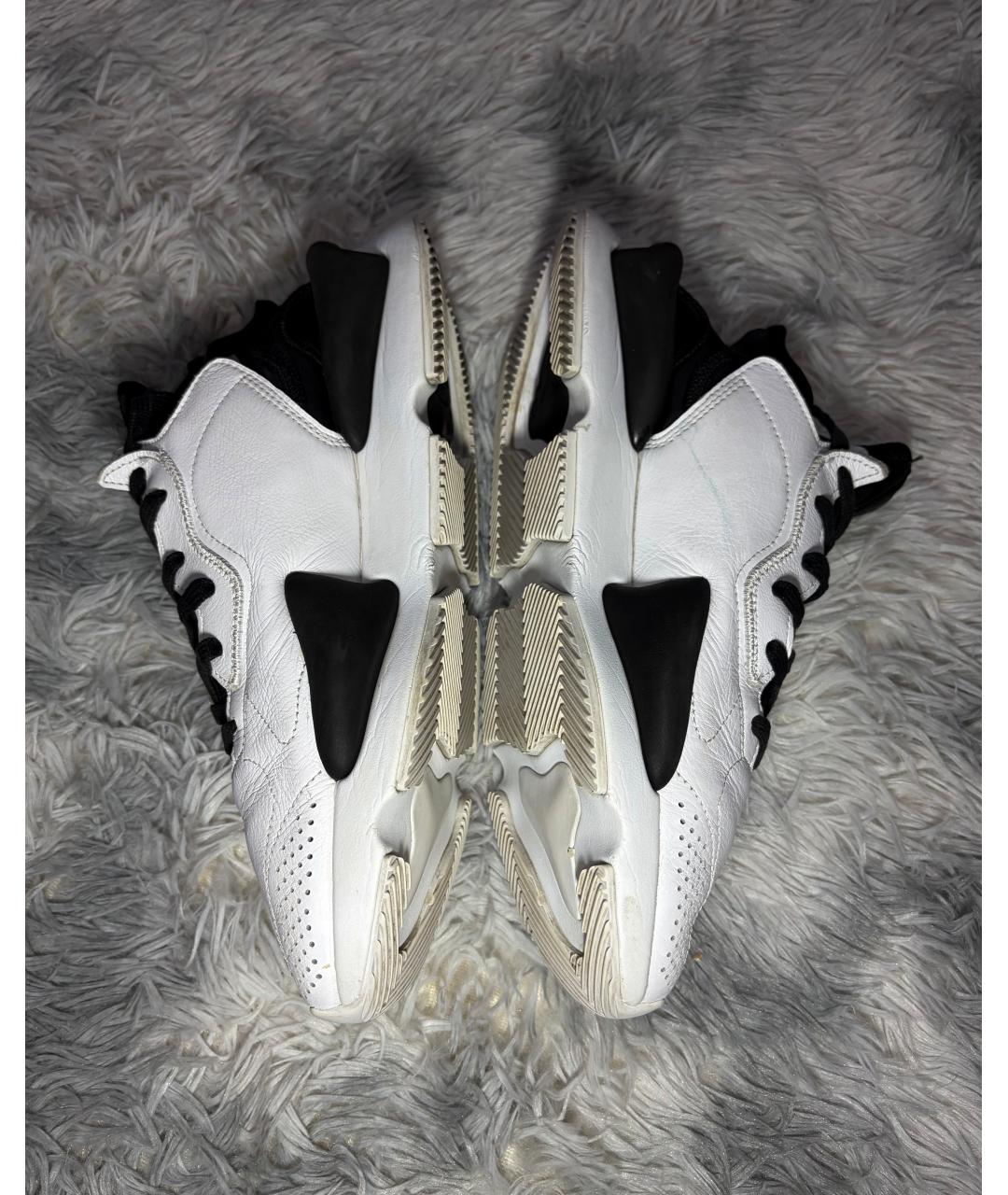 Y-3 Белые кожаные низкие кроссовки / кеды, фото 7