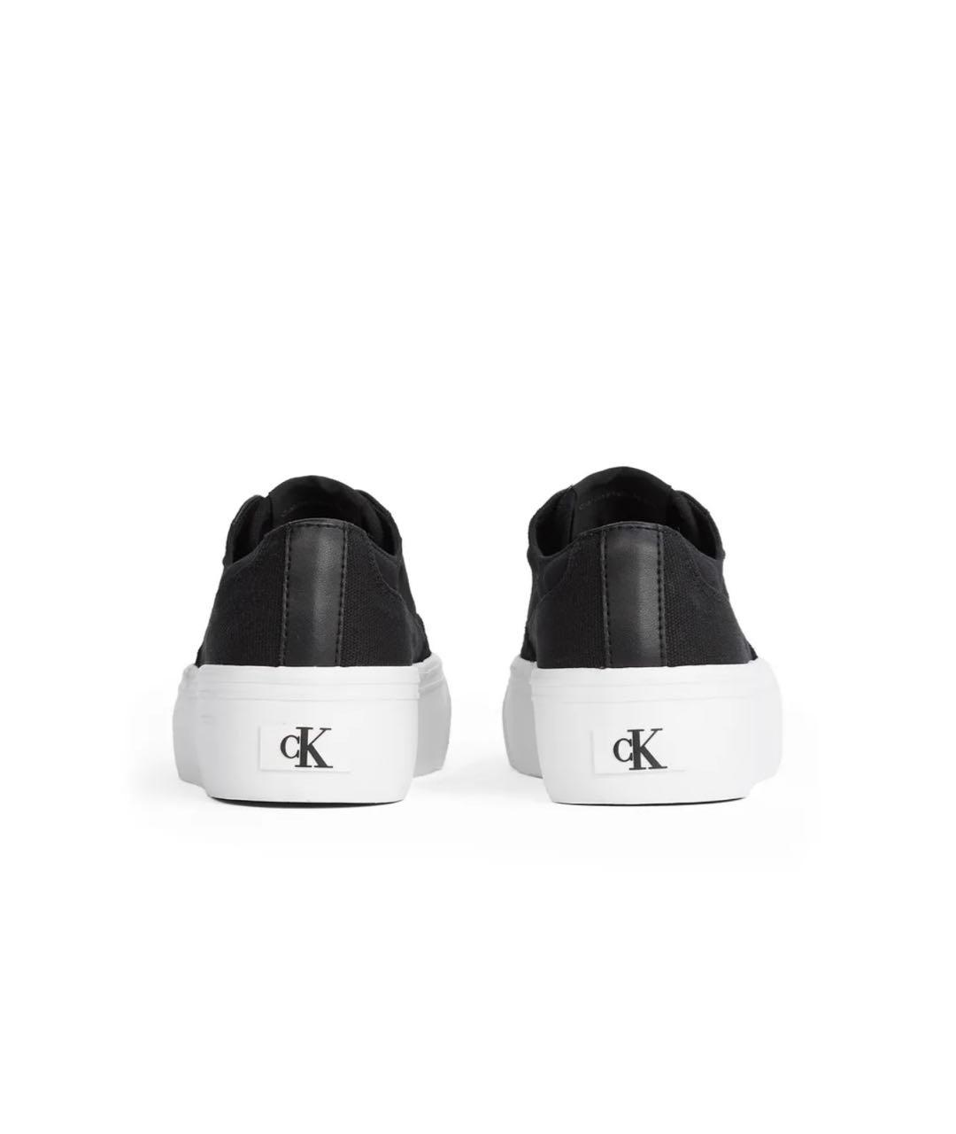 CALVIN KLEIN Черные текстильные кеды, фото 4
