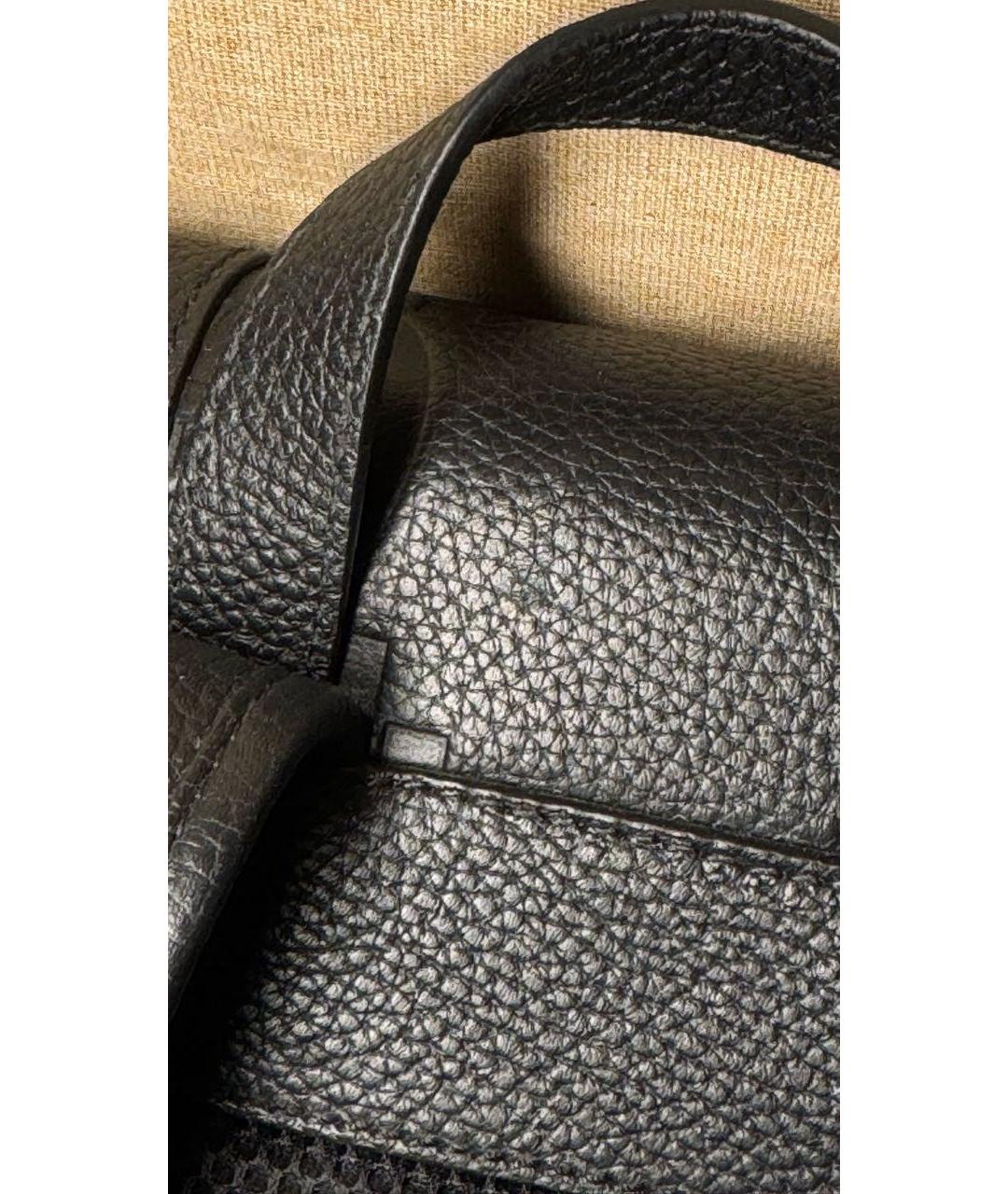 GUCCI Черный кожаный рюкзак, фото 5