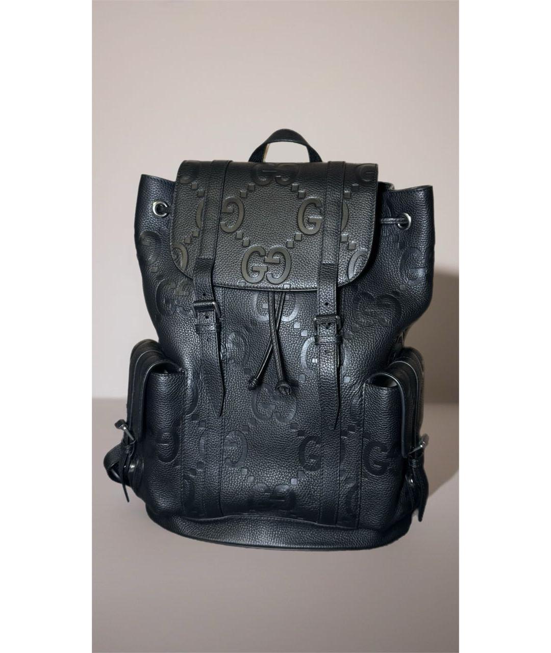 GUCCI Черный кожаный рюкзак, фото 8