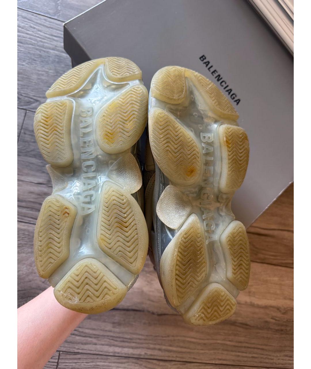 BALENCIAGA Серые кроссовки, фото 5