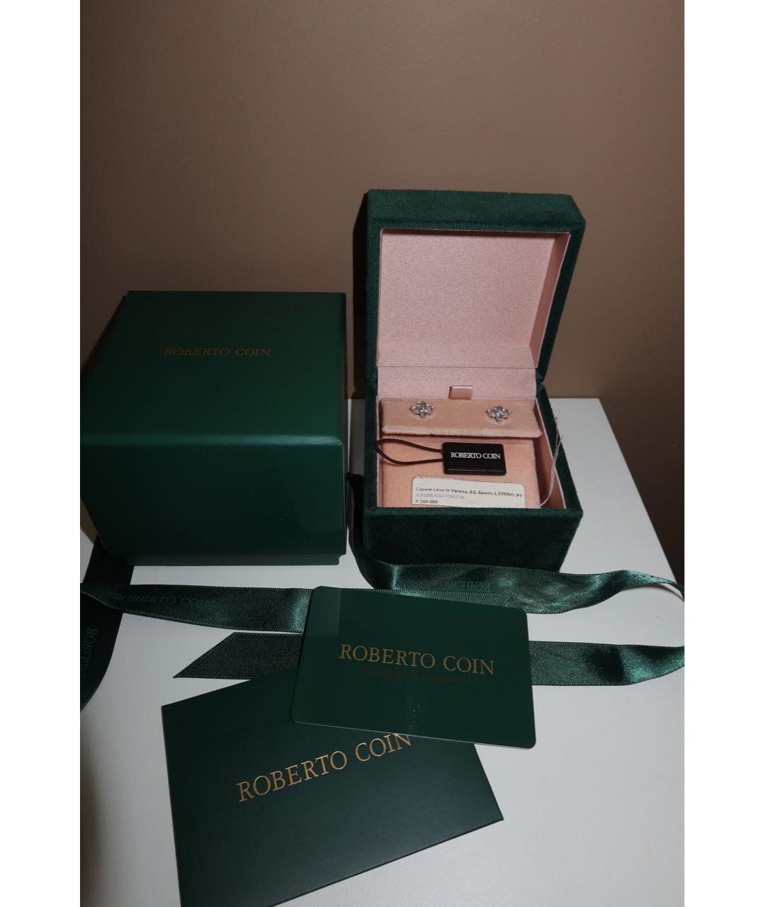 ROBERTO COIN Белые серьги из белого золота, фото 3