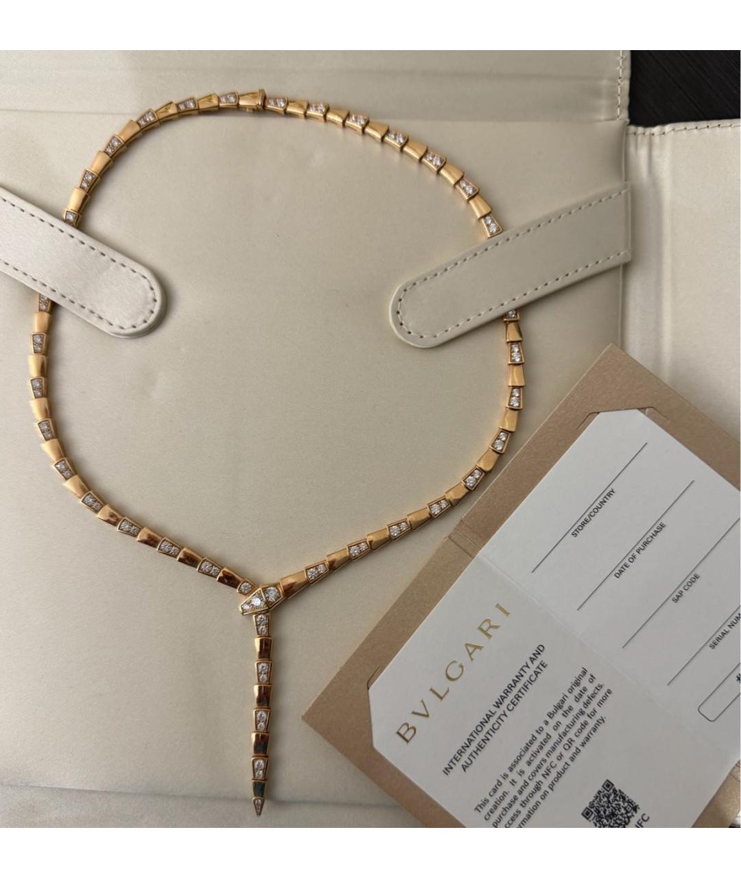 BVLGARI Золотое колье из розового золота, фото 2