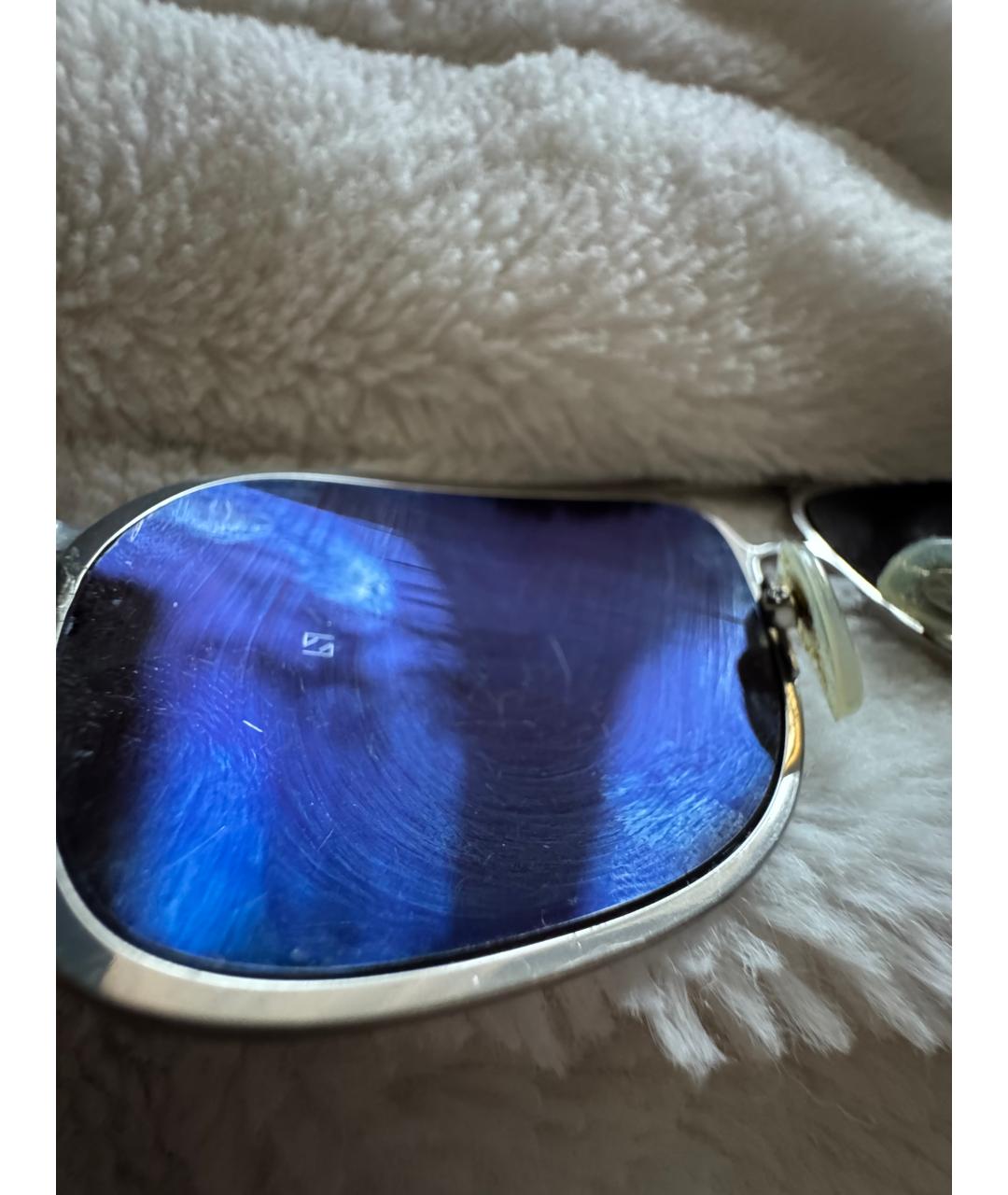 CHROME HEARTS Серебряные деревянные солнцезащитные очки, фото 4