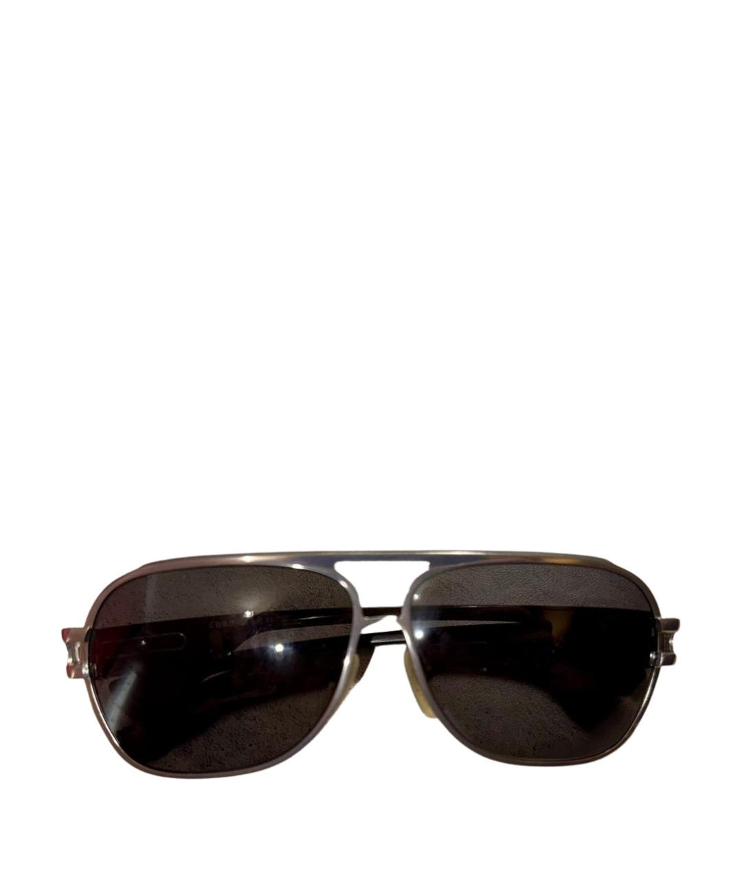 CHROME HEARTS Серебряные деревянные солнцезащитные очки, фото 1