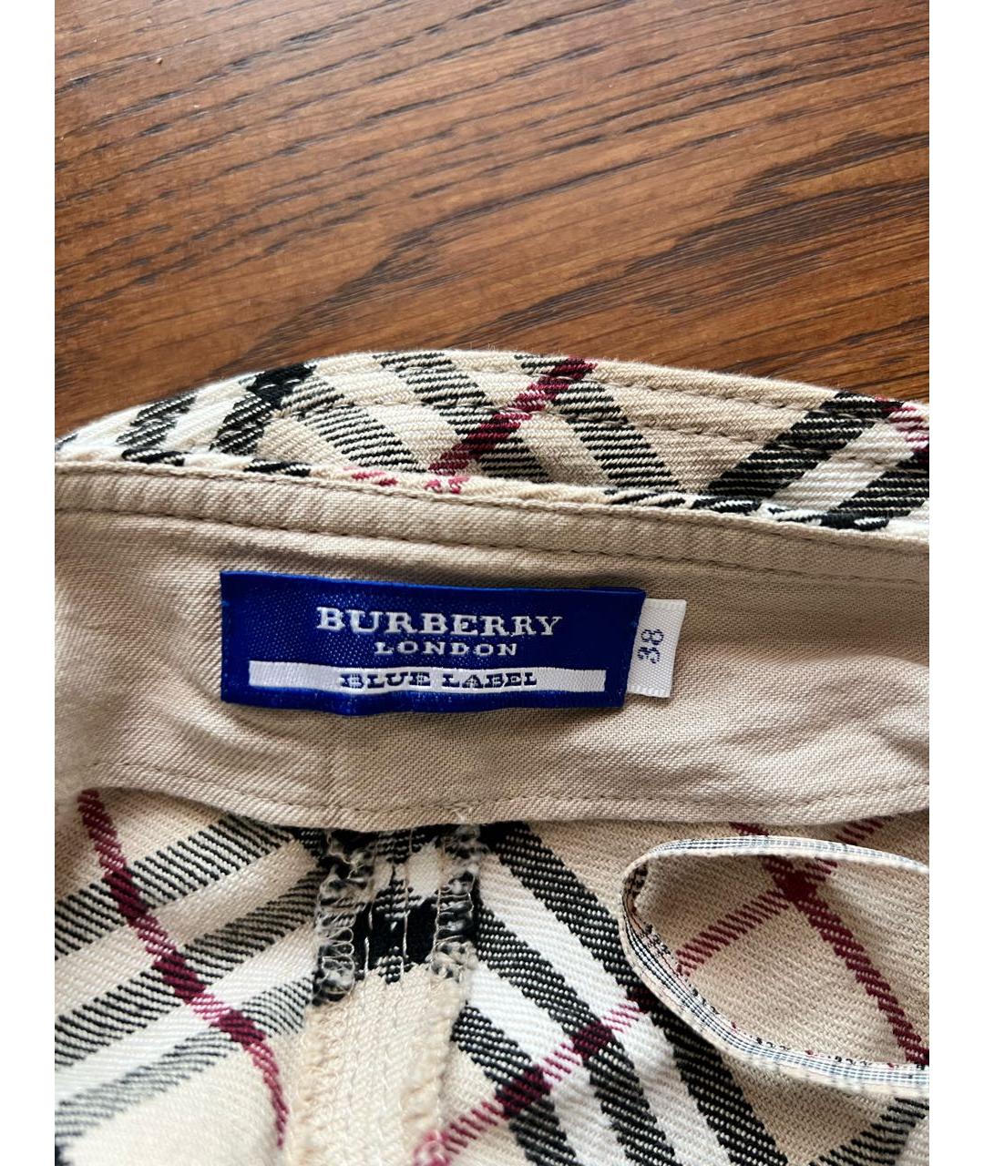 BURBERRY Мульти деним юбка миди, фото 3