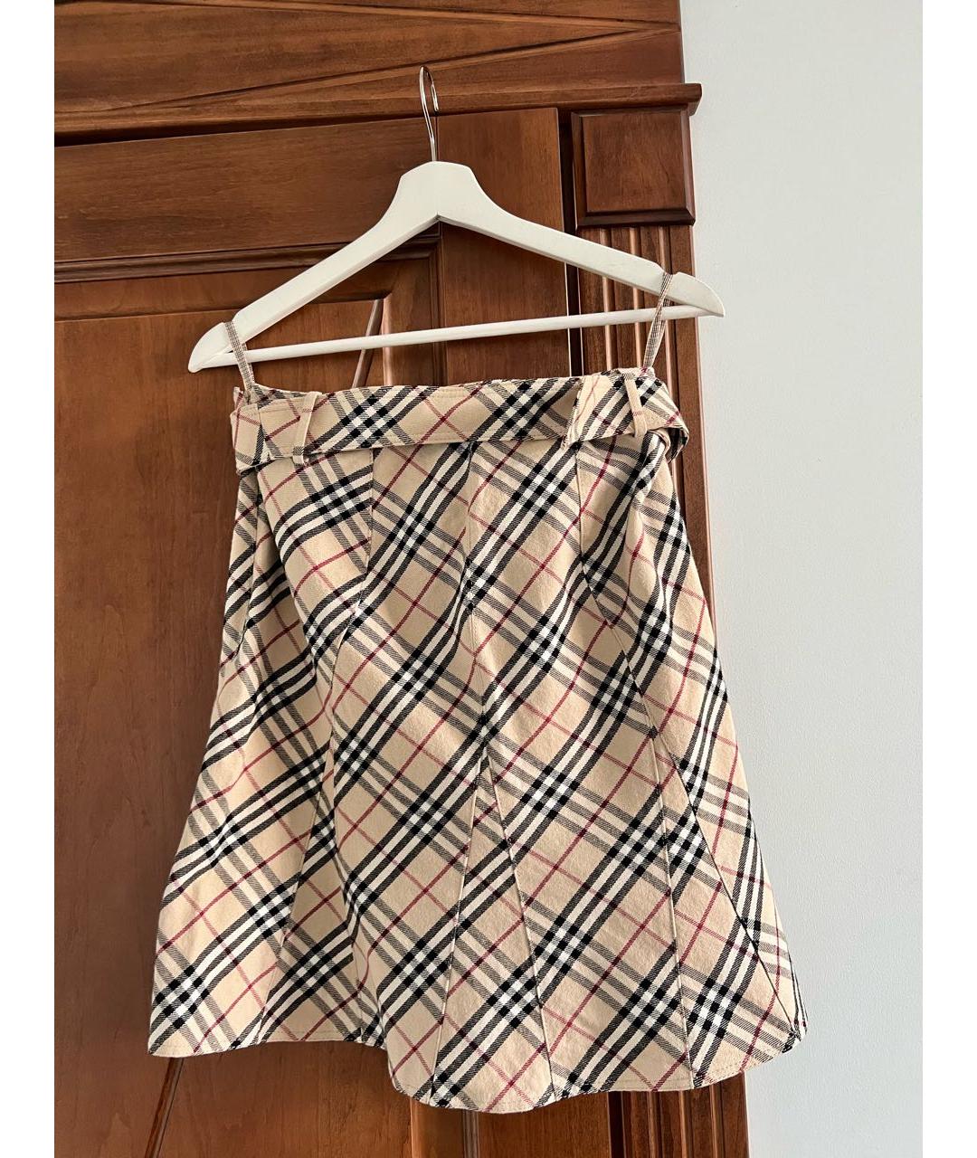 BURBERRY Мульти деним юбка миди, фото 2