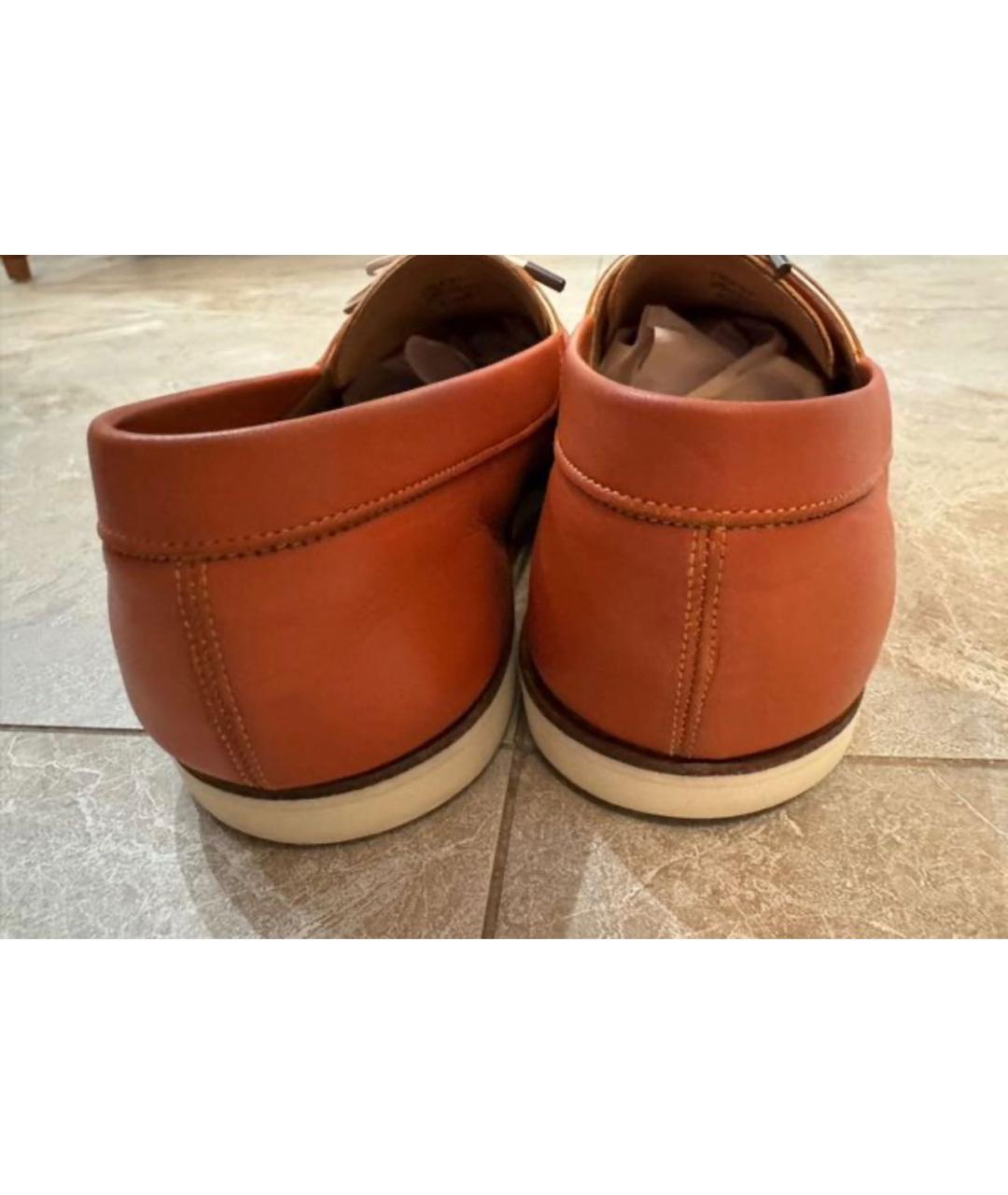 JOHN LOBB Красные кожаные лоферы, фото 3