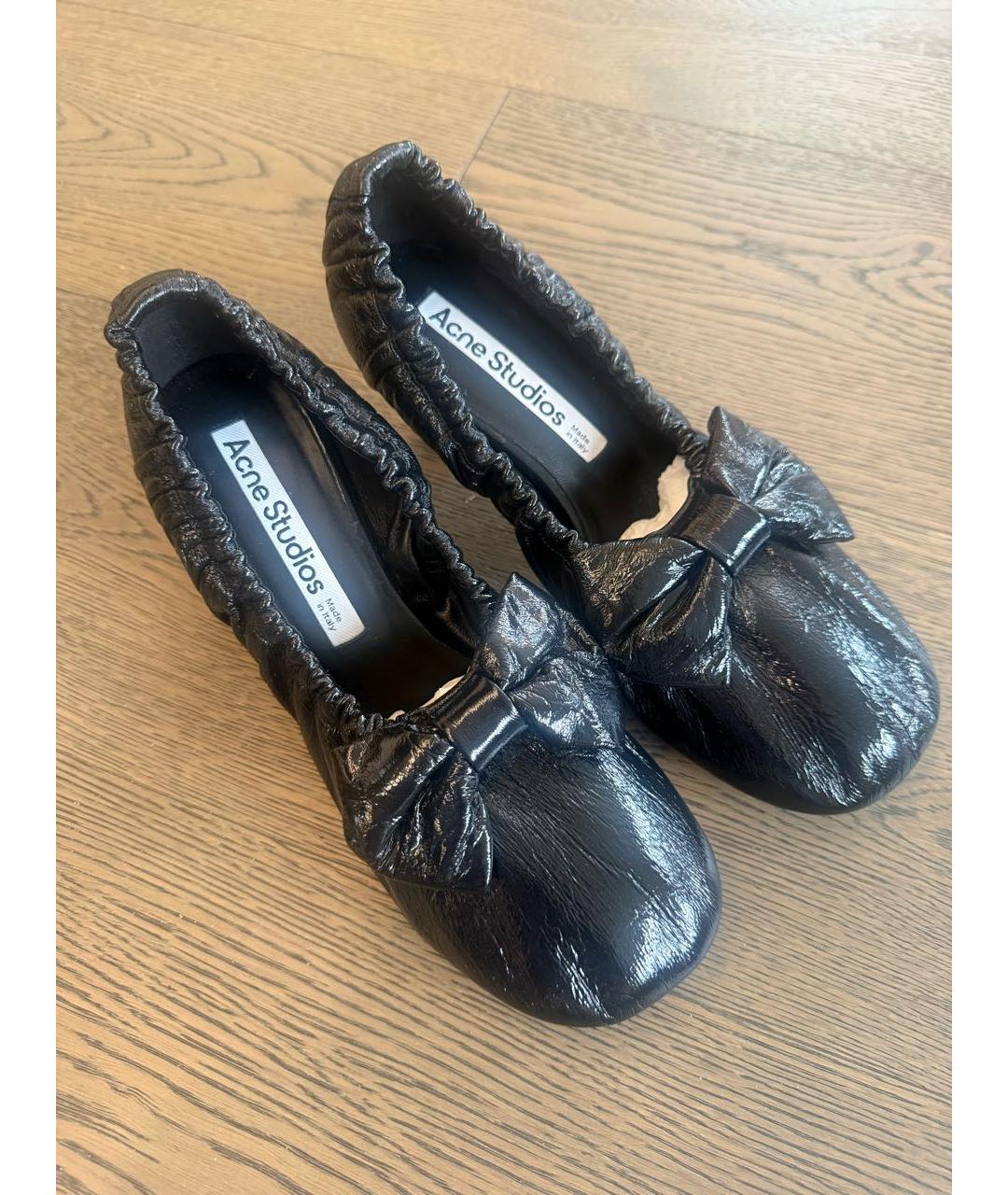 ACNE STUDIOS Черные кожаные туфли, фото 6