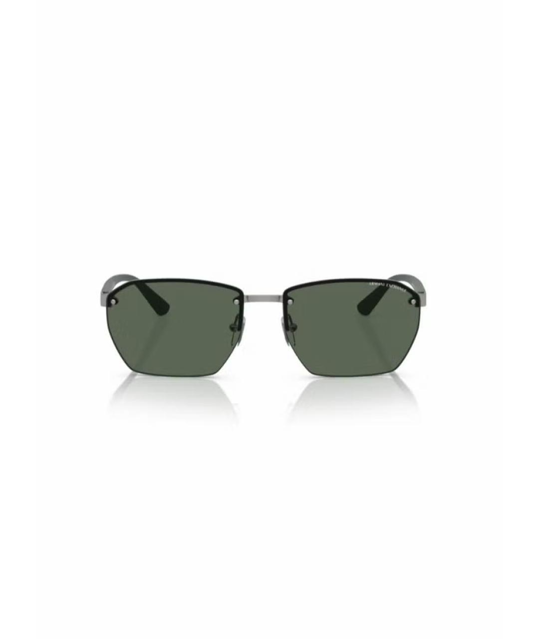 ARMANI EXCHANGE Зеленые металлические солнцезащитные очки, фото 2