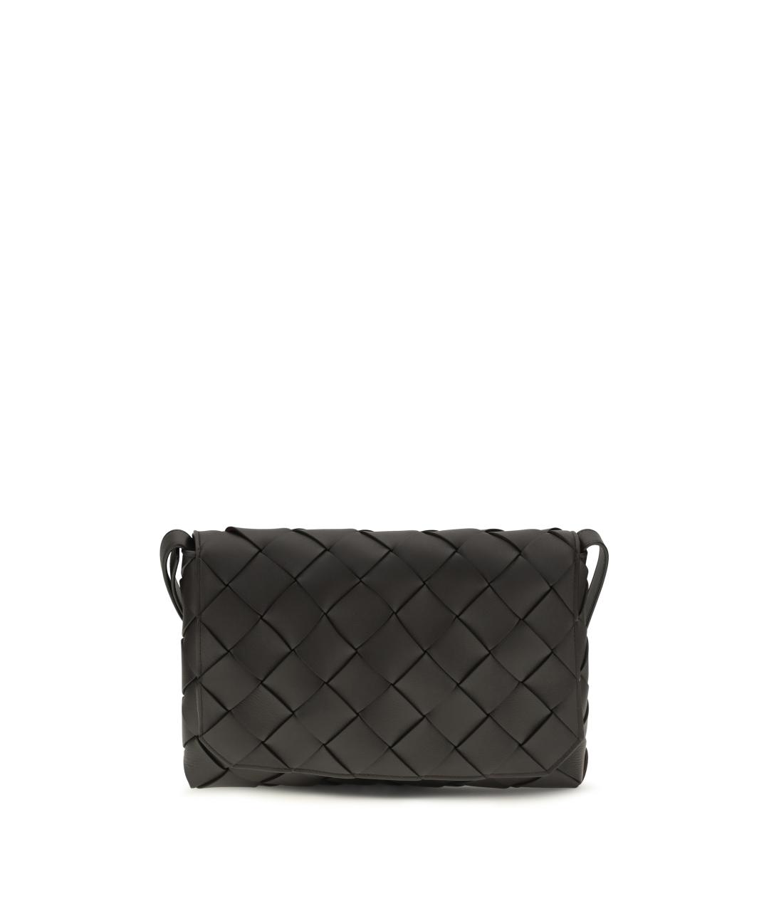 BOTTEGA VENETA Коричневая кожаная сумка на плечо, фото 1