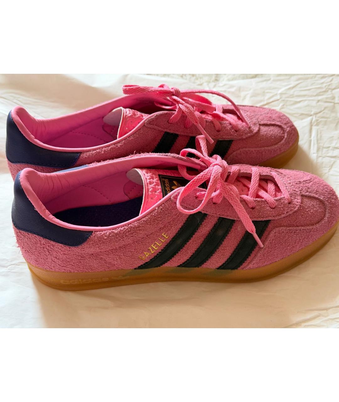 ADIDAS Розовые замшевые кеды, фото 6