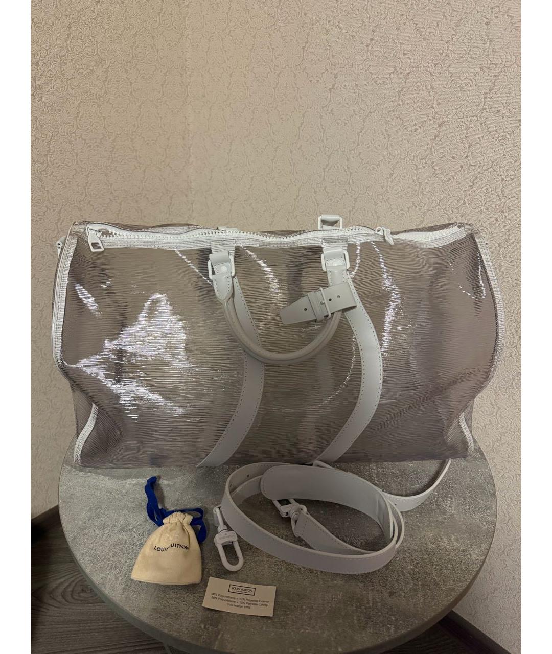 LOUIS VUITTON Белая дорожная/спортивная сумка, фото 5