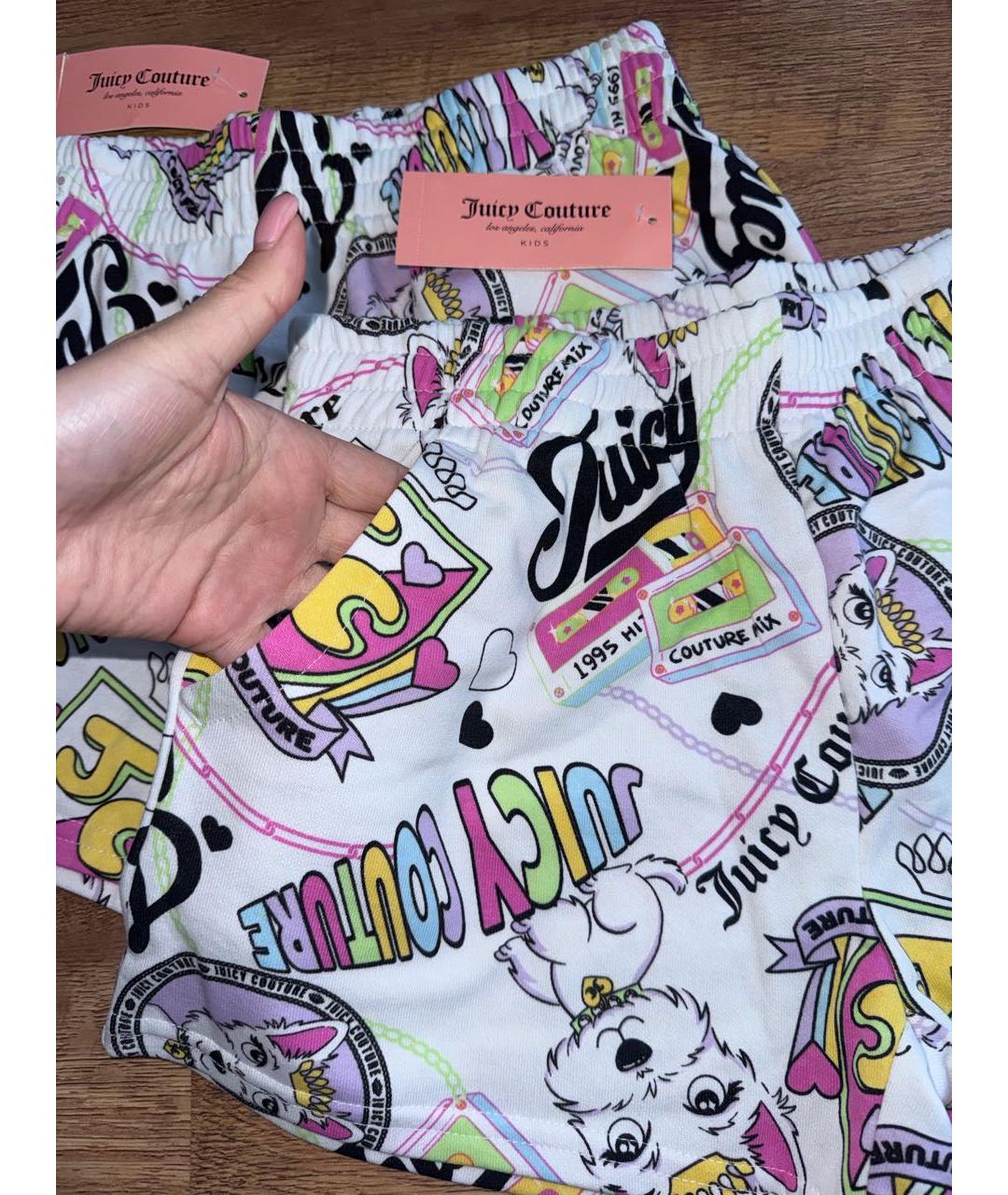 JUICY COUTURE Белые хлопковые брюки и шорты, фото 6