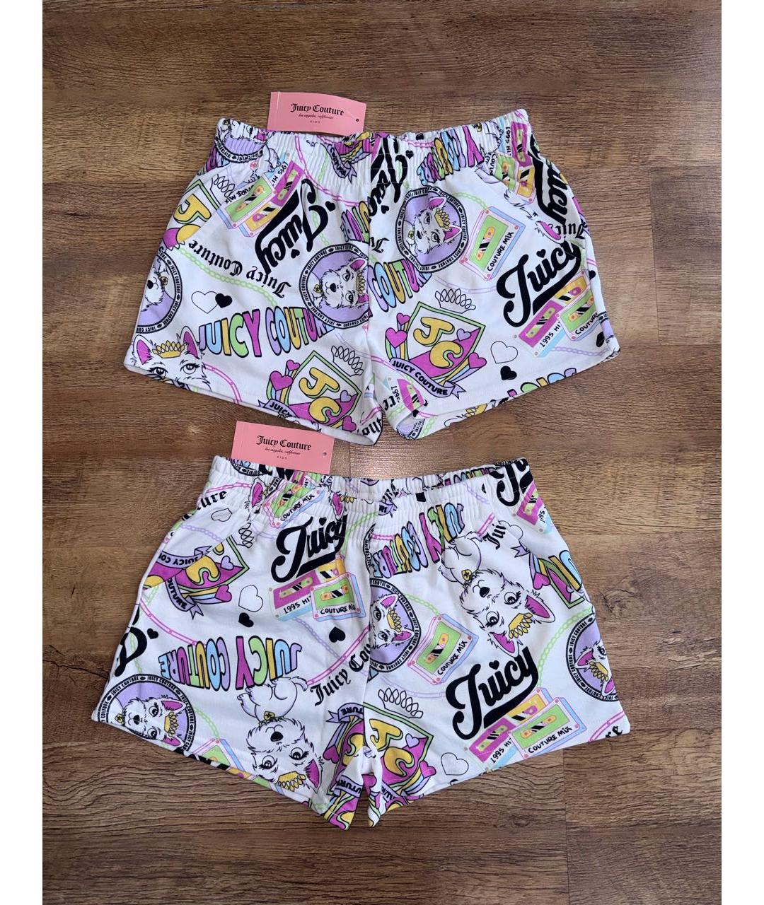 JUICY COUTURE Белые хлопковые брюки и шорты, фото 2