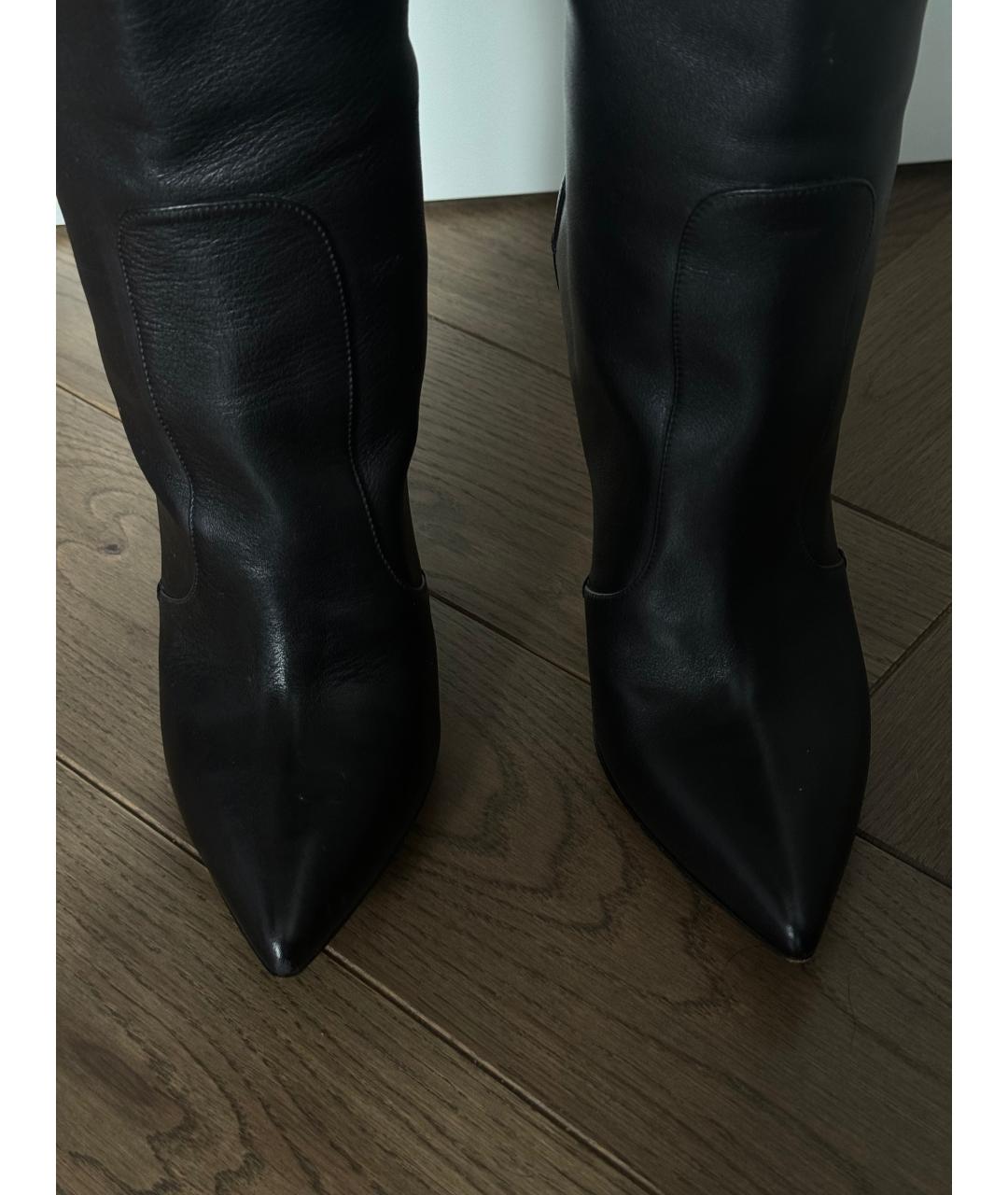 TOM FORD Черные кожаные ботфорты, фото 4