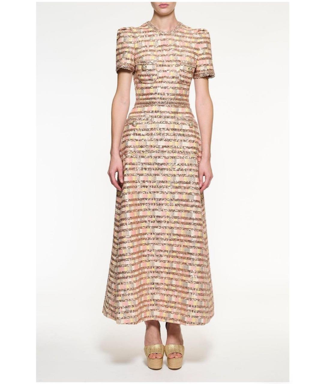 ELIE SAAB Золотое коктейльное платье, фото 8