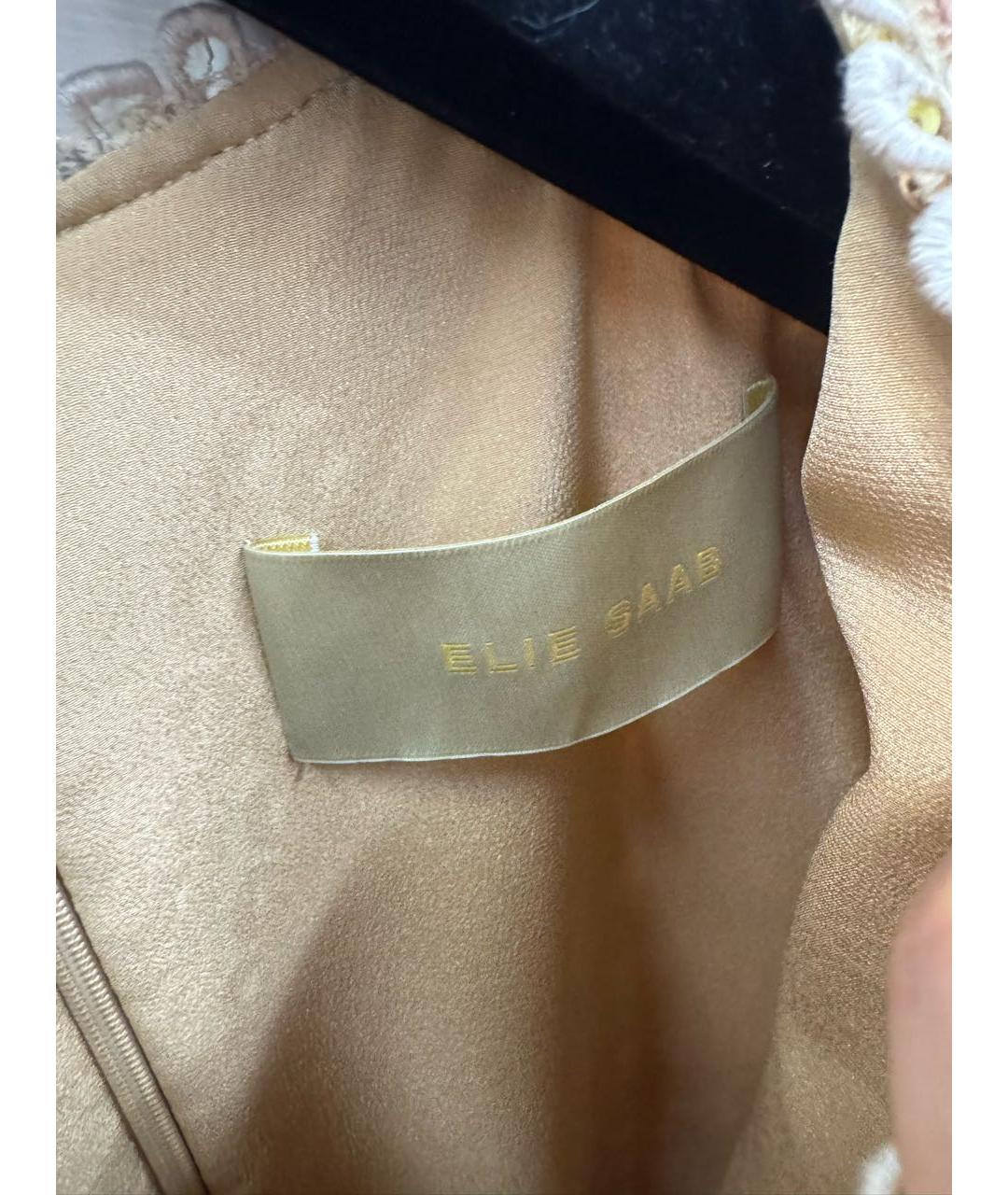ELIE SAAB Золотое коктейльное платье, фото 4