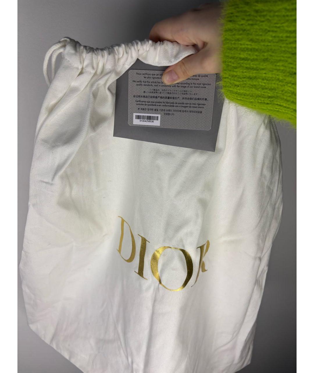 CHRISTIAN DIOR Синяя тканевая сумка тоут, фото 5