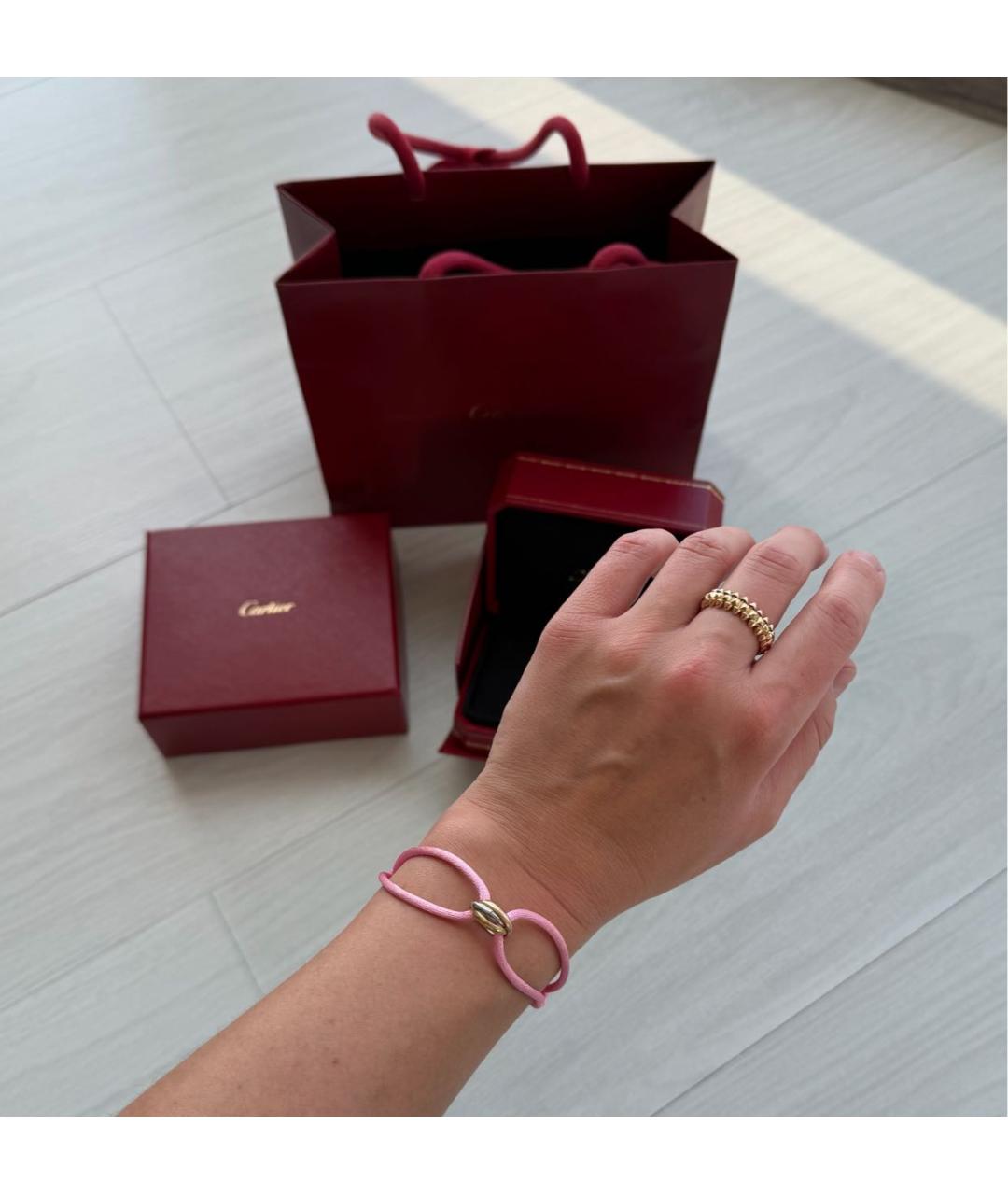 CARTIER Розовый браслет из желтого золота, фото 4
