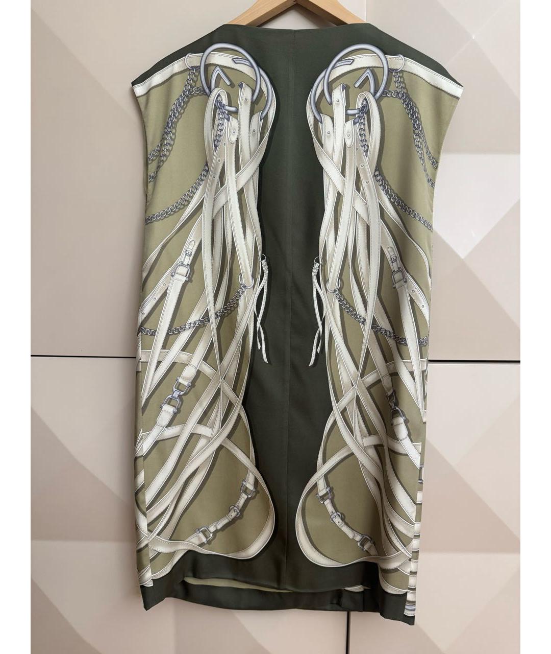 GUCCI Зеленая шелковая блузы, фото 2