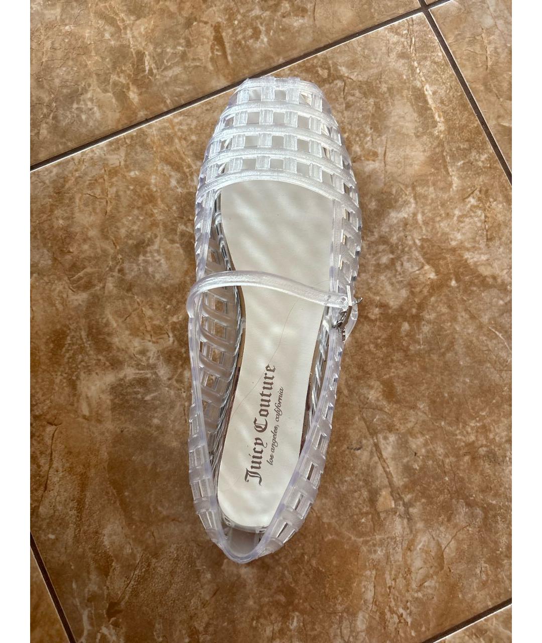 JUICY COUTURE Белые балетки, фото 3
