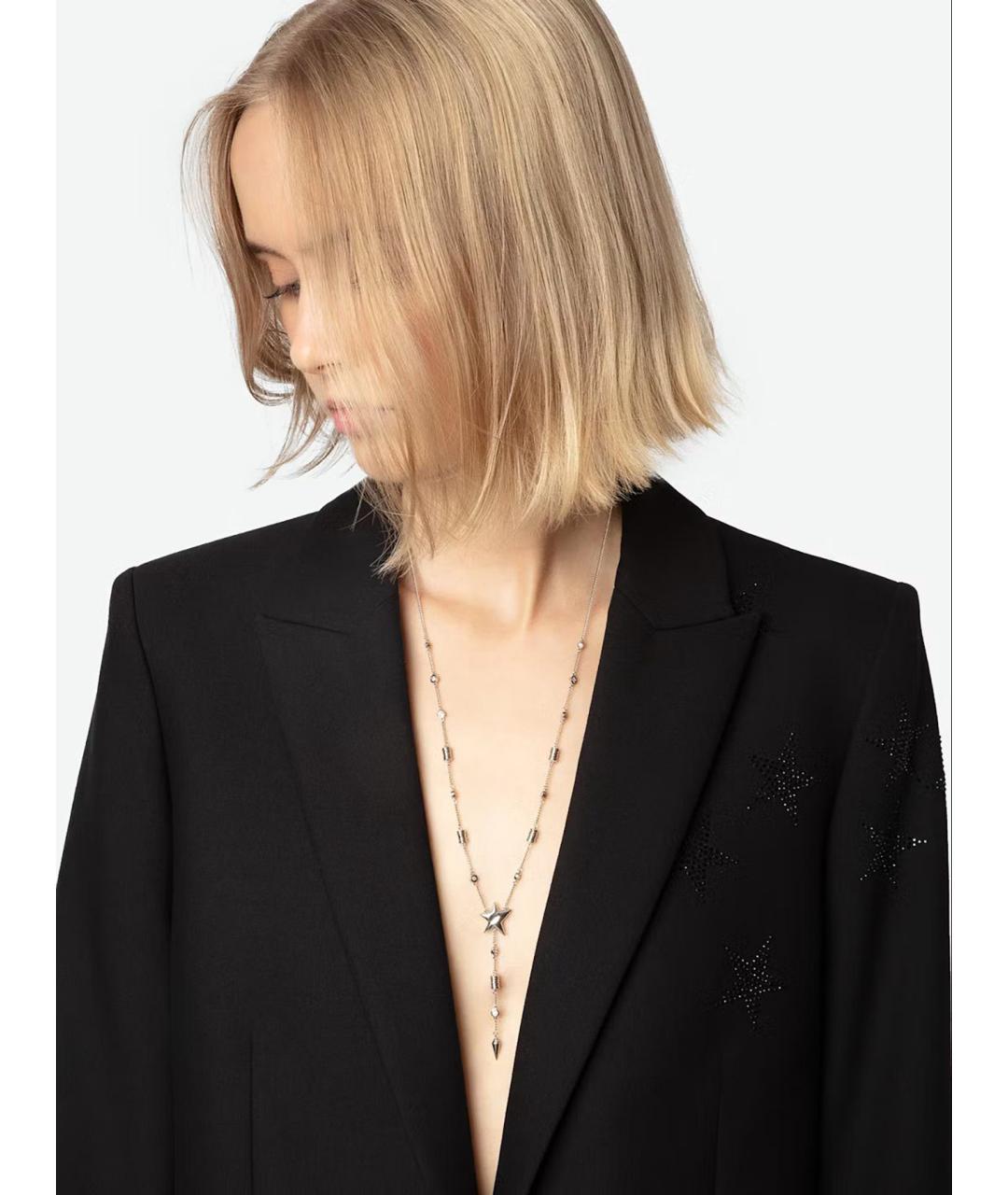 ZADIG & VOLTAIRE Серебряное металлическое колье, фото 2