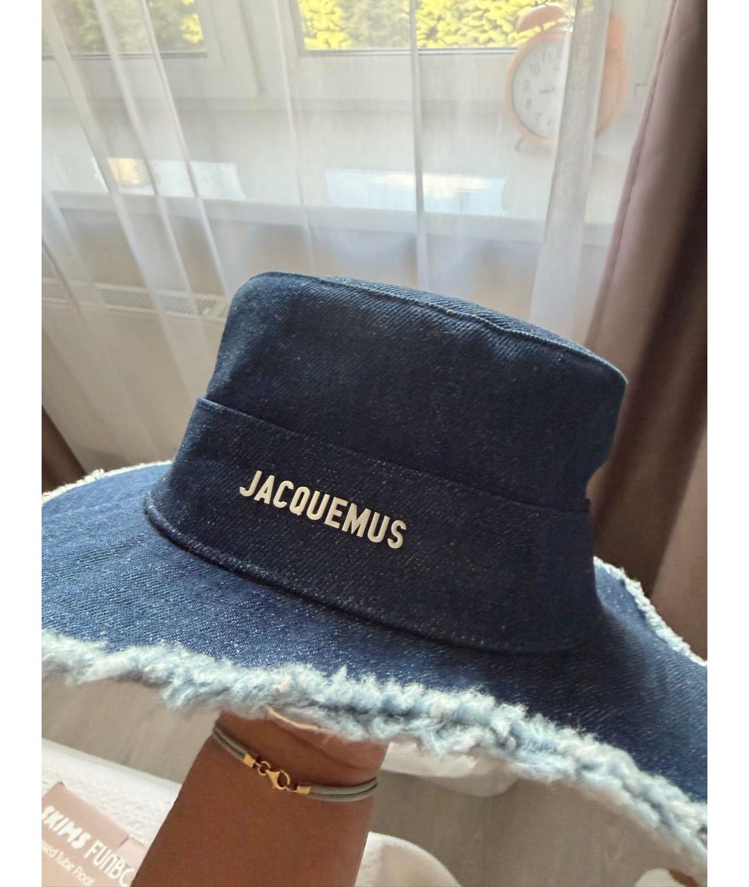 JACQUEMUS Голубая хлопковая панама, фото 2
