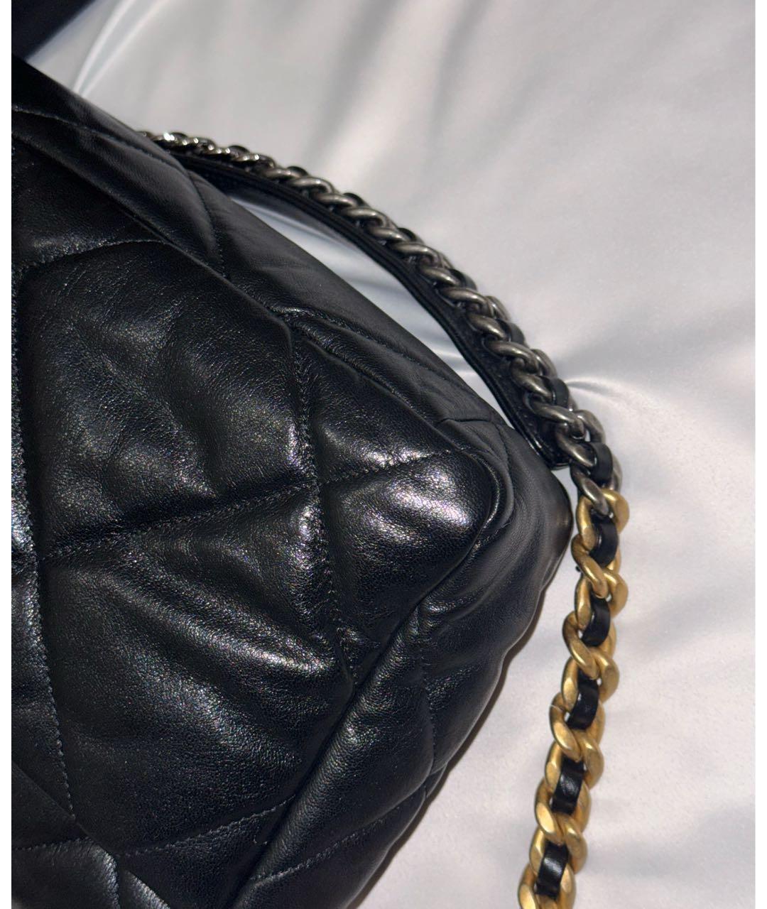 CHANEL Черная кожаная сумка через плечо, фото 4