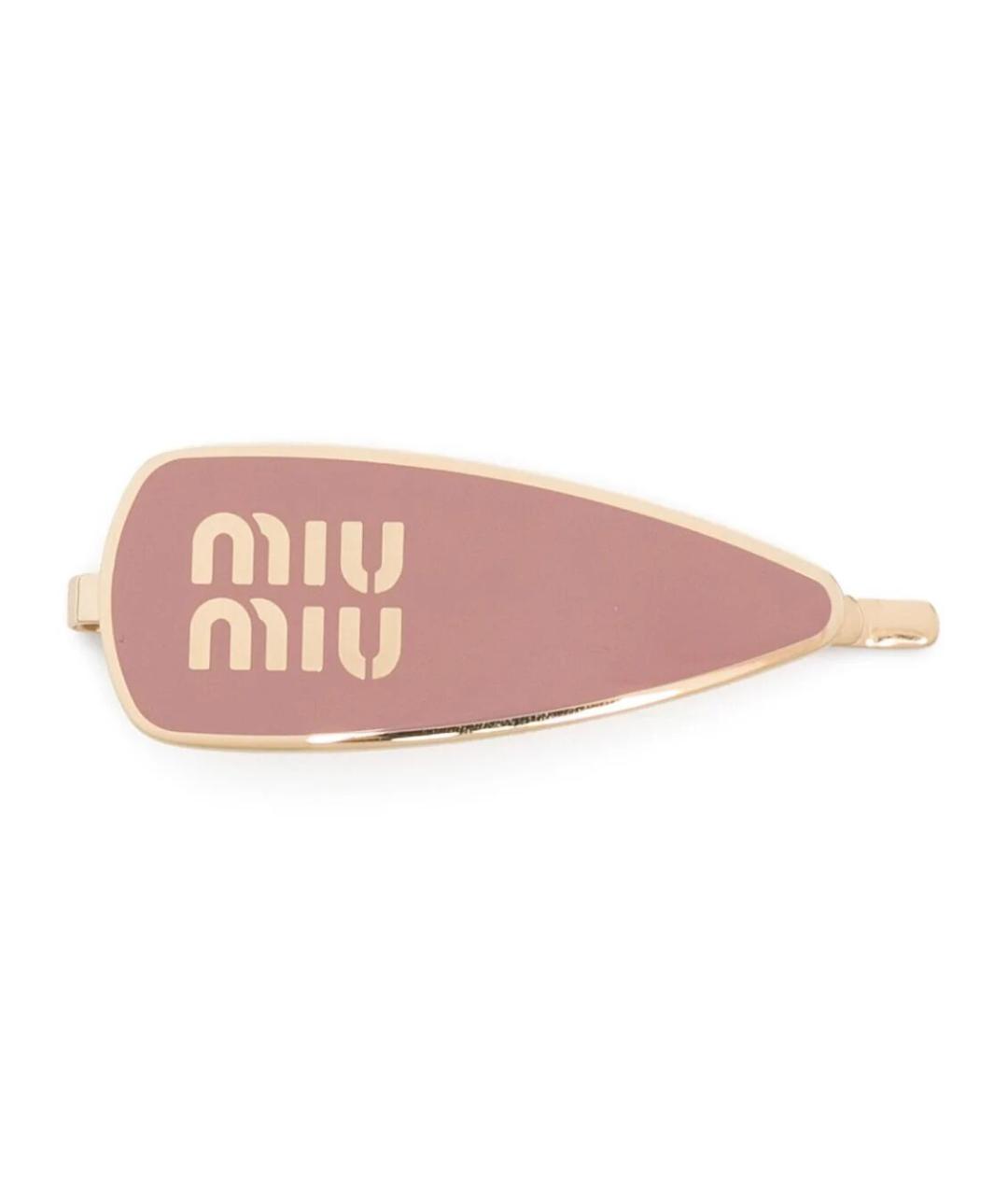 MIU MIU Розовая заколка, фото 1