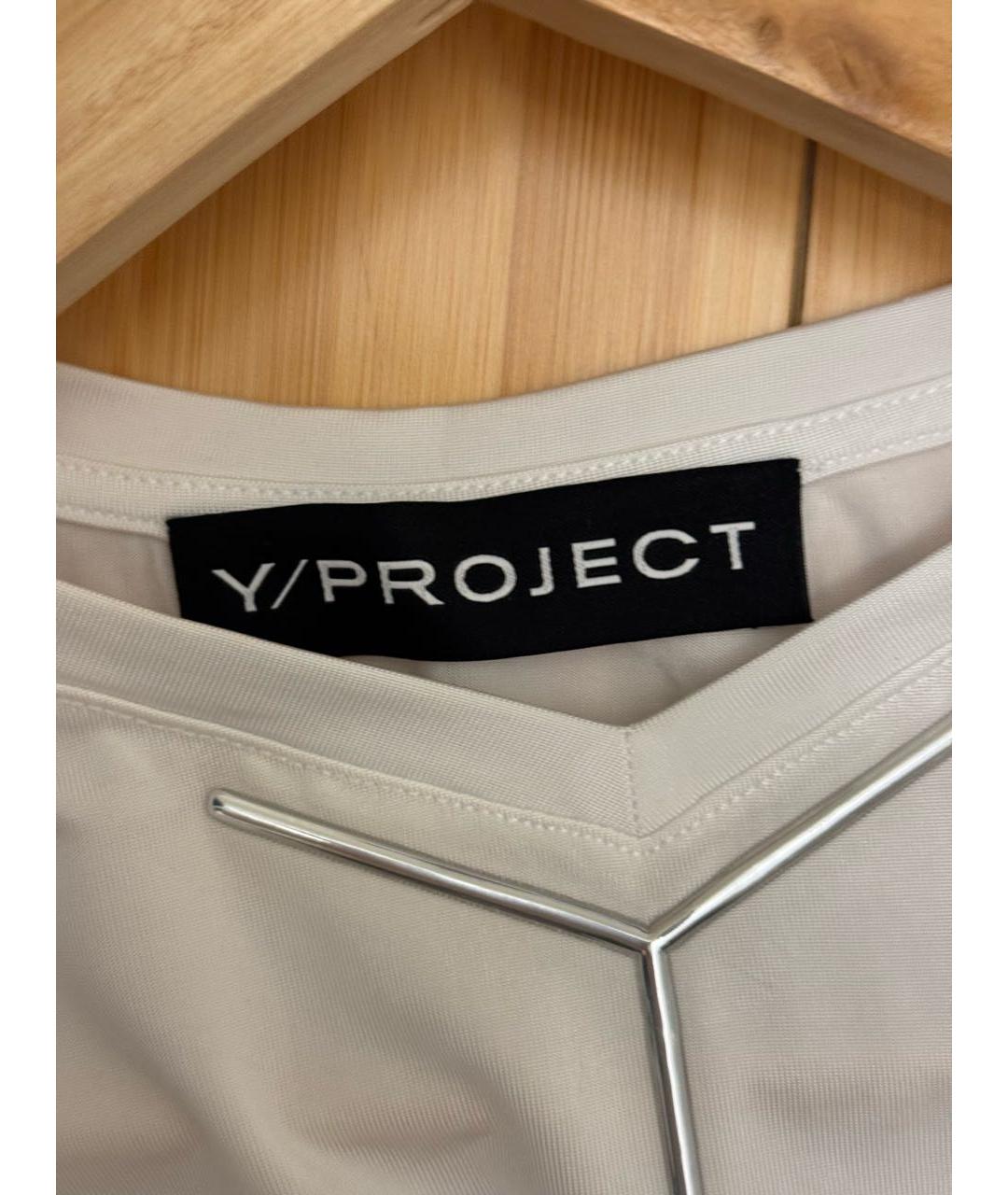 Y/PROJECT Белая вискозная футболка, фото 4