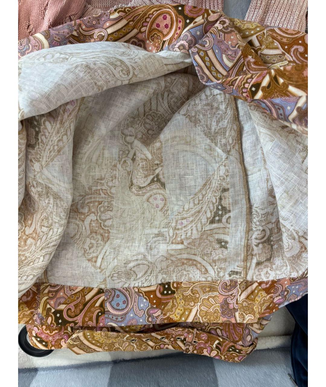 ZIMMERMANN Мульти льняная юбка макси, фото 8
