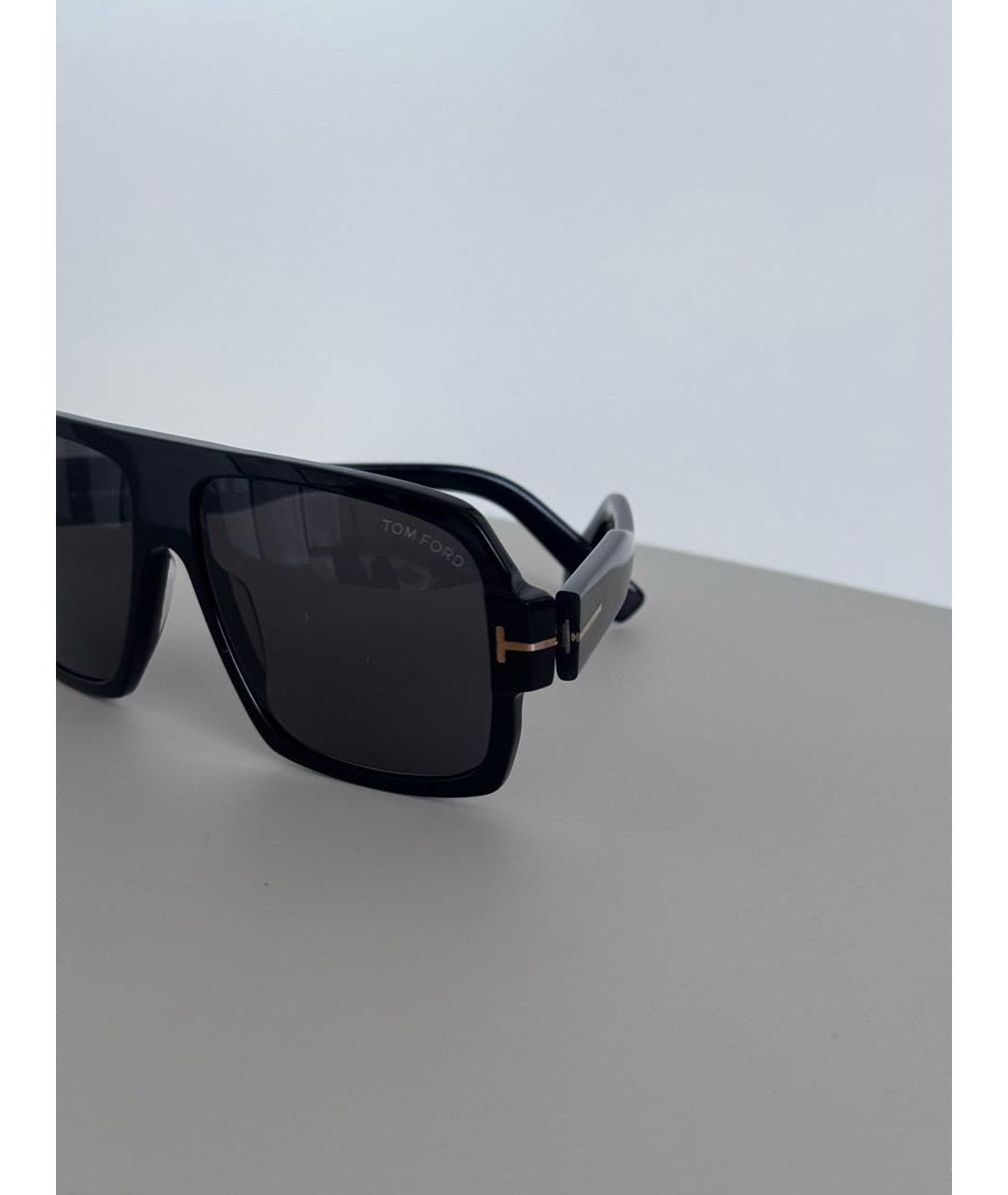 TOM FORD Черные пластиковые солнцезащитные очки, фото 4