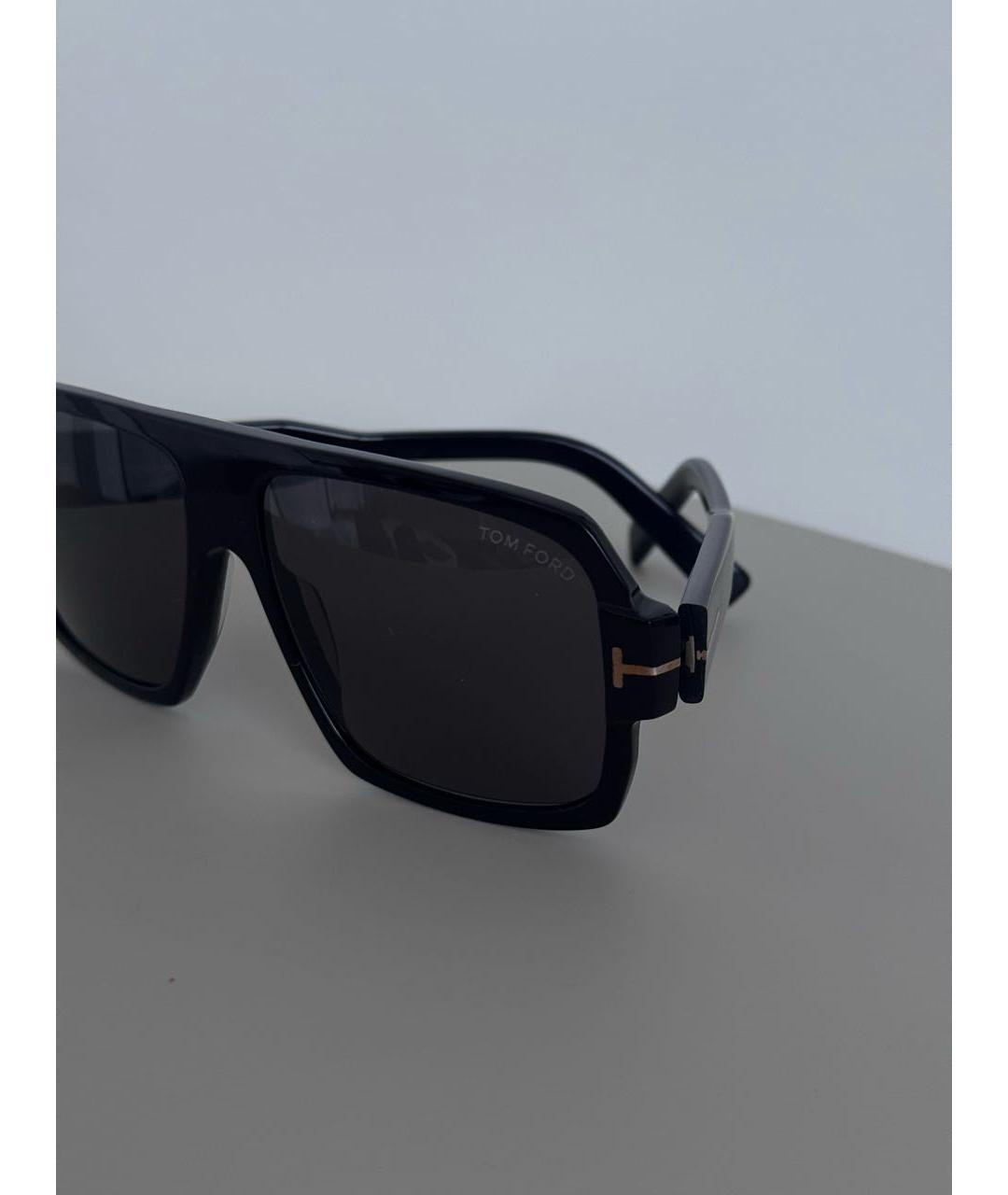 TOM FORD Черные пластиковые солнцезащитные очки, фото 5