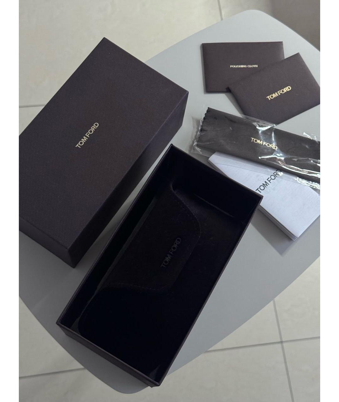 TOM FORD Черные пластиковые солнцезащитные очки, фото 3