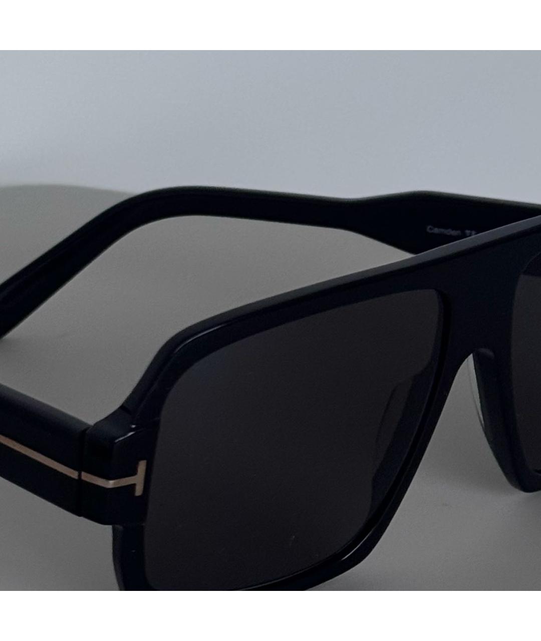 TOM FORD Черные пластиковые солнцезащитные очки, фото 2