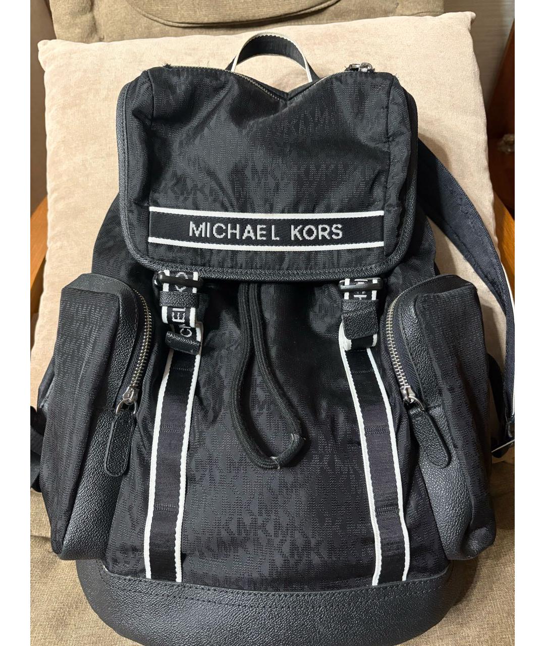 MICHAEL KORS Антрацитовый рюкзак, фото 2